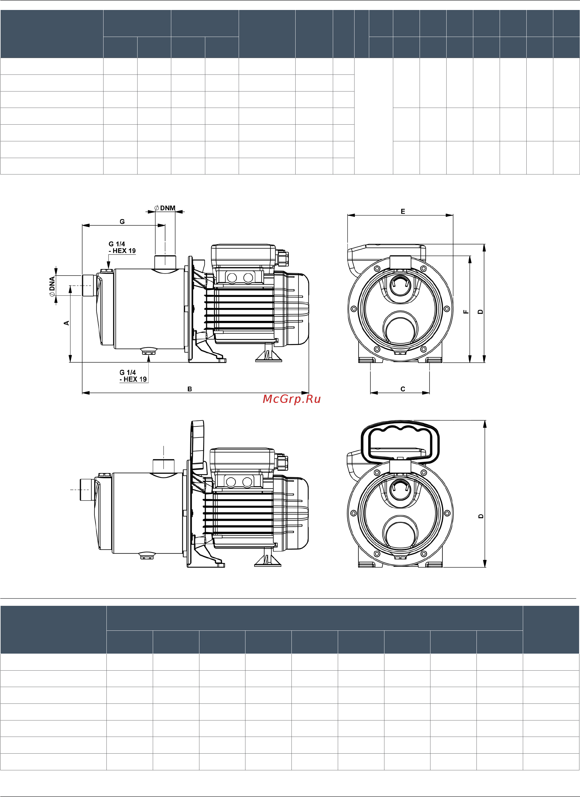 Nocchi Multi EVO-A 5-50 M-C [4/8] Nocchi self priming centrifugal multistage electric pumps multi evo a 3