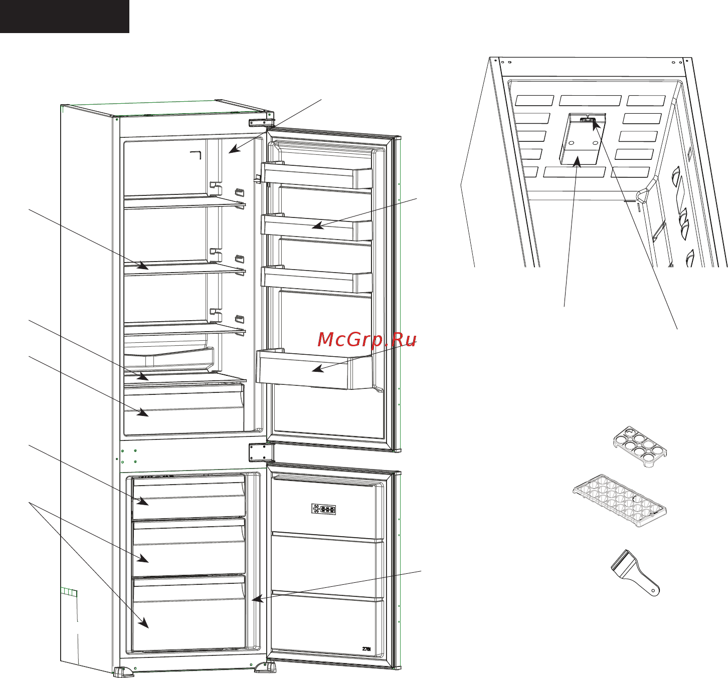 Schaub Lorenz SLU S445W3M [30/32] Информации о компонентах устройства компоненты зависят