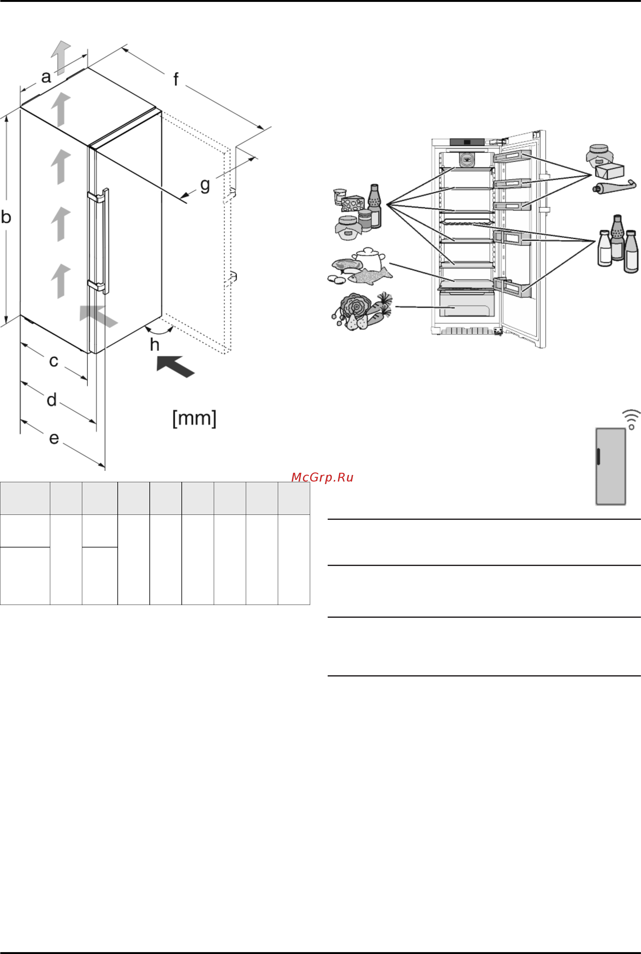 Liebherr K 4330 [4/24] Габариты для установки