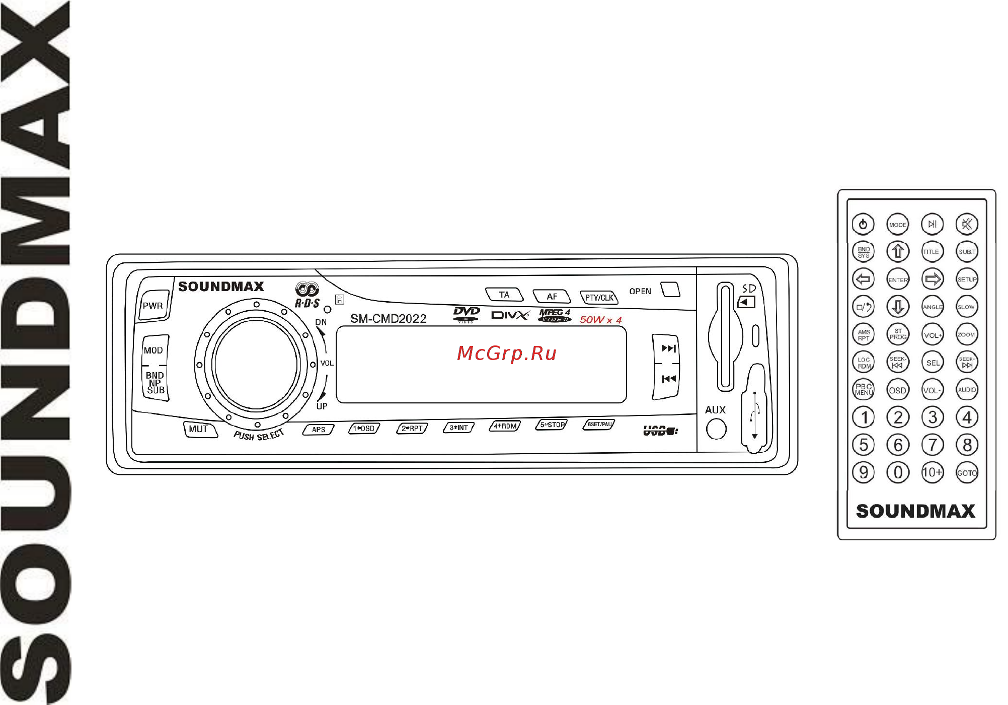 Soundmax SM-CMD2022 Инструкция онлайн