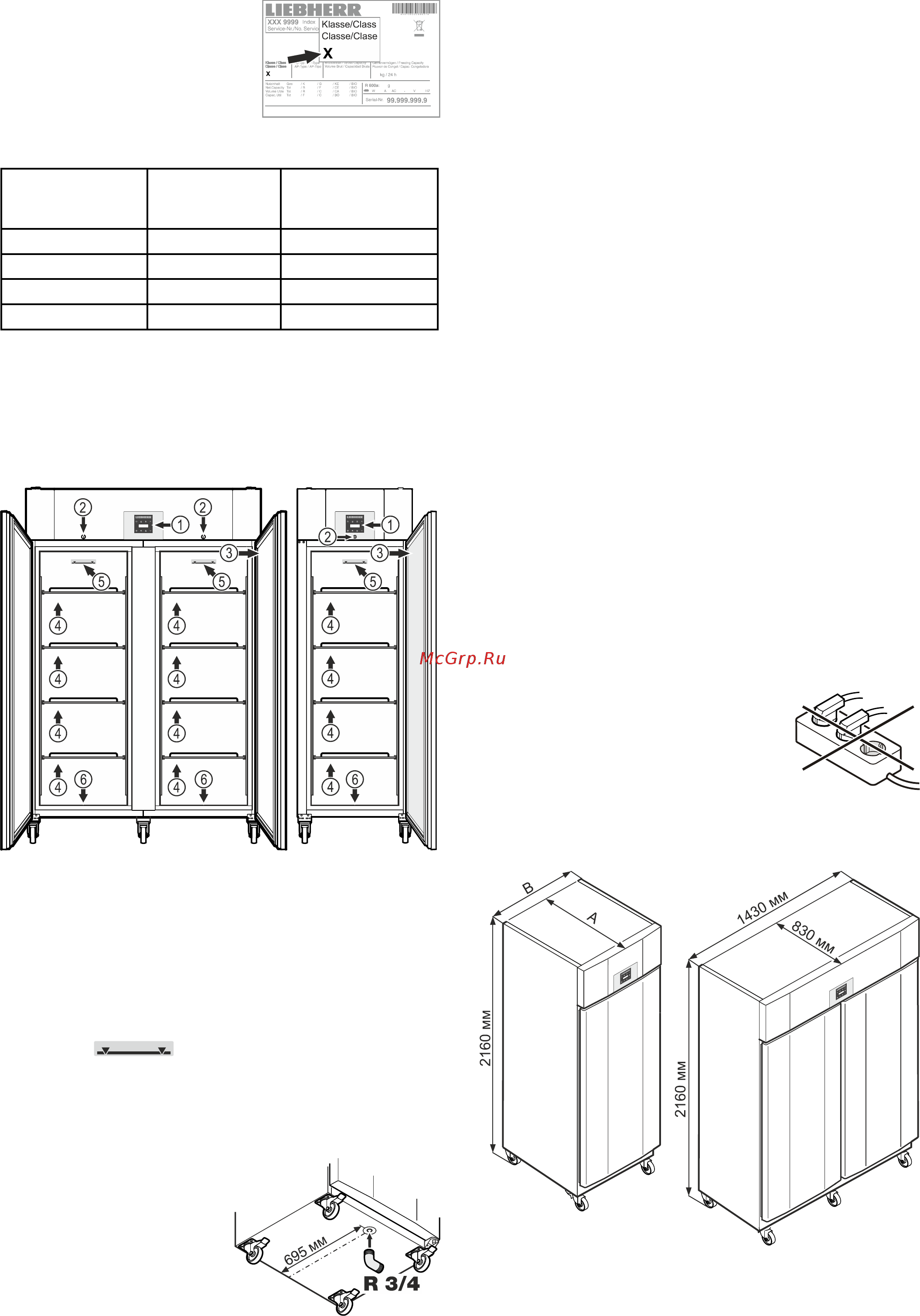 Liebherr LGPv 8420 [4/16] Климатический класс