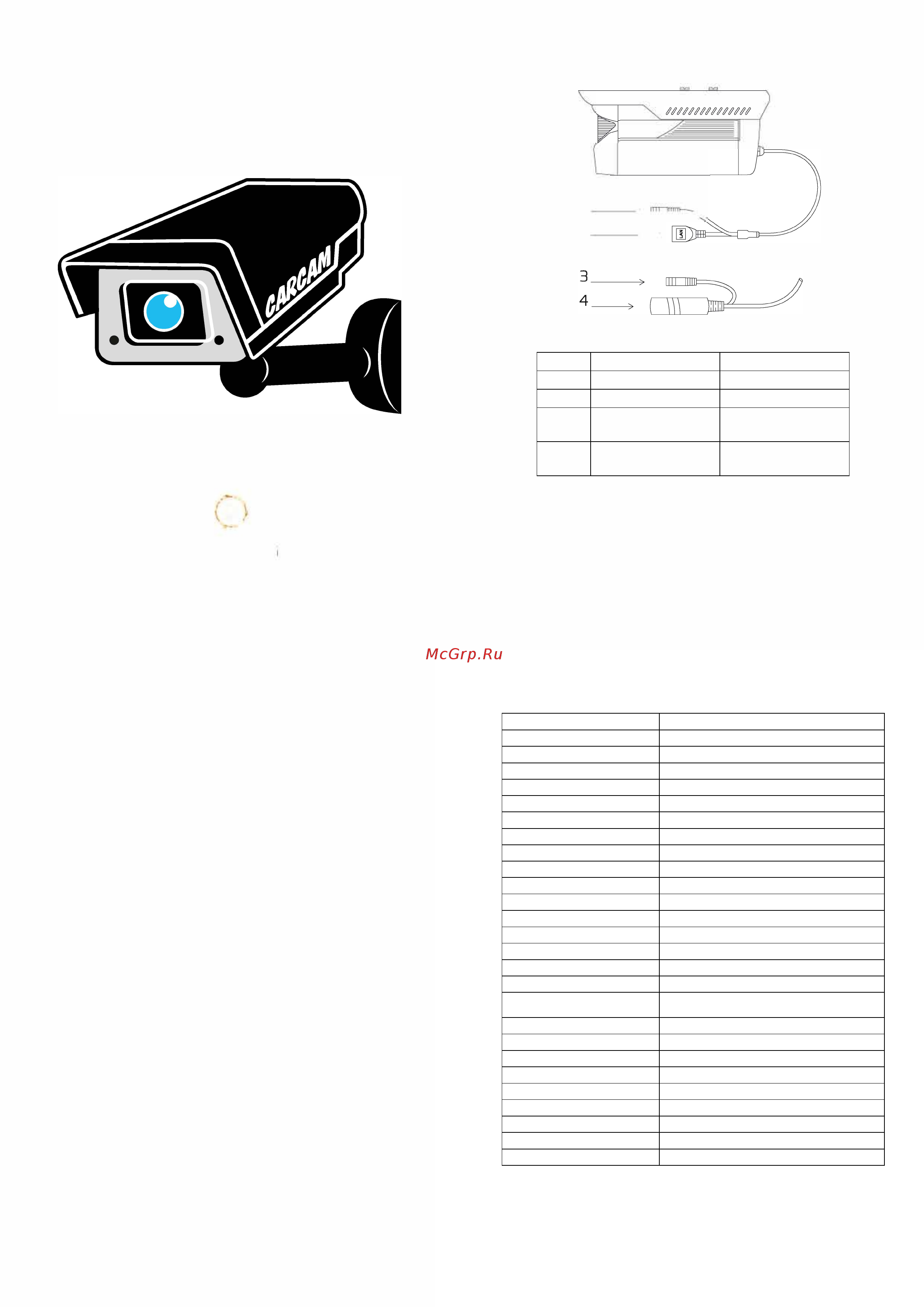 Carcam CAM-2889P Руководство пользователя онлайн