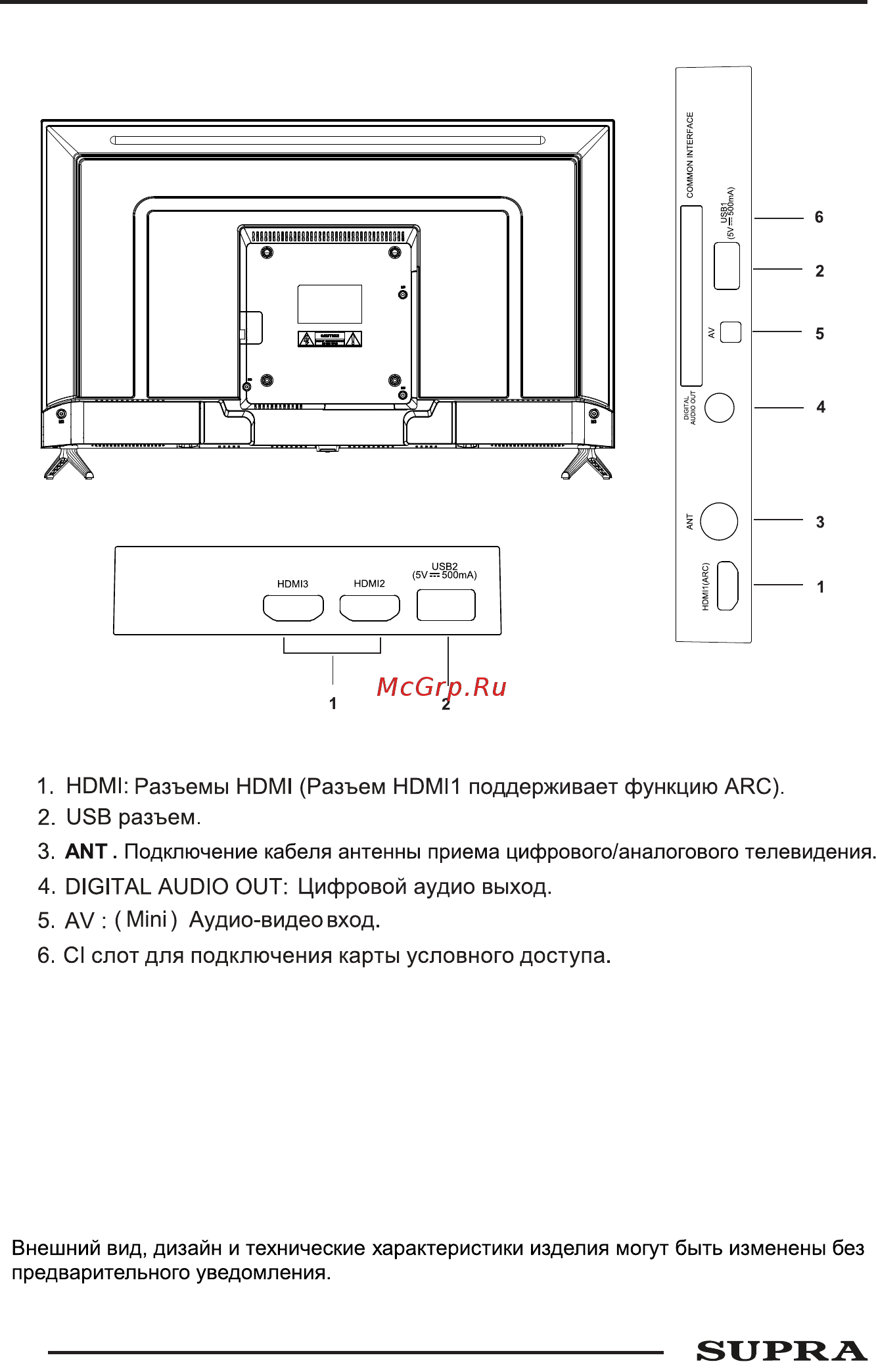 Supra STV-LC40LT00100F Инструкция по эксплуатации онлайн [10/36] 520134