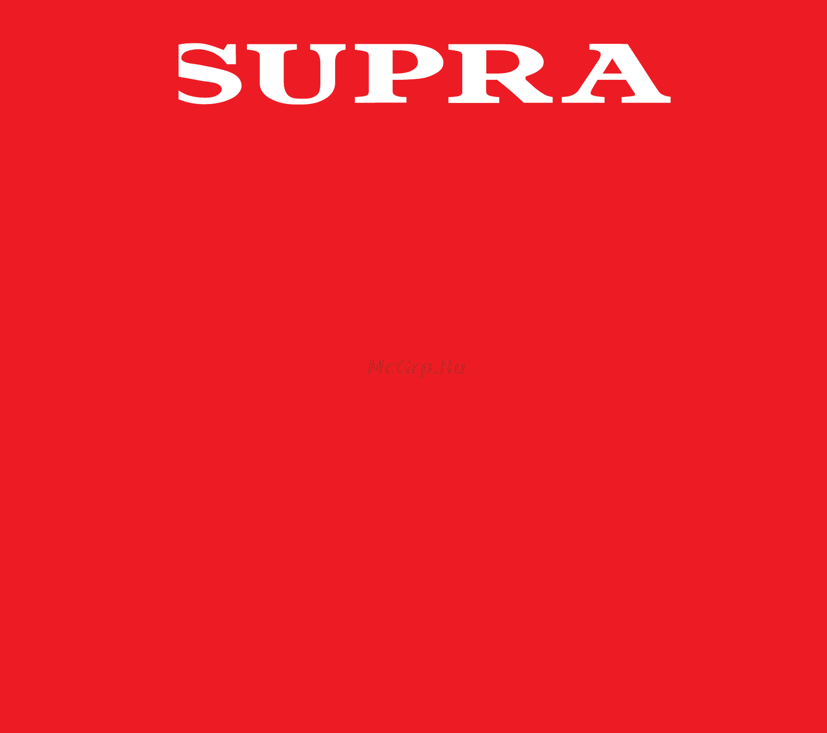 Supra VCS-5090 13126 Инструкция по эксплуатации онлайн [11/11] 837092