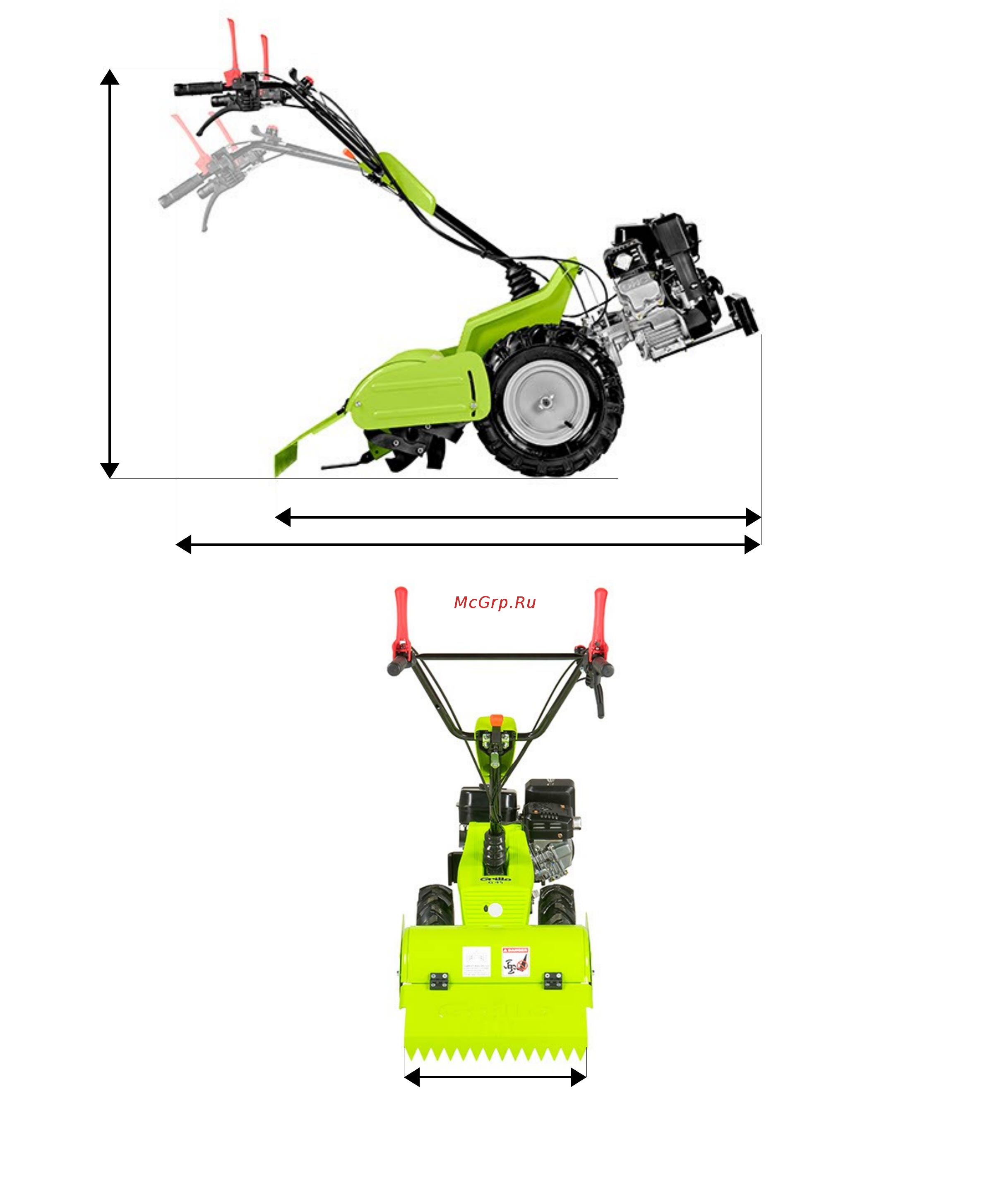 Grillo G 45 [41/48] Dimensions d encombrement außenmasse dimensiones