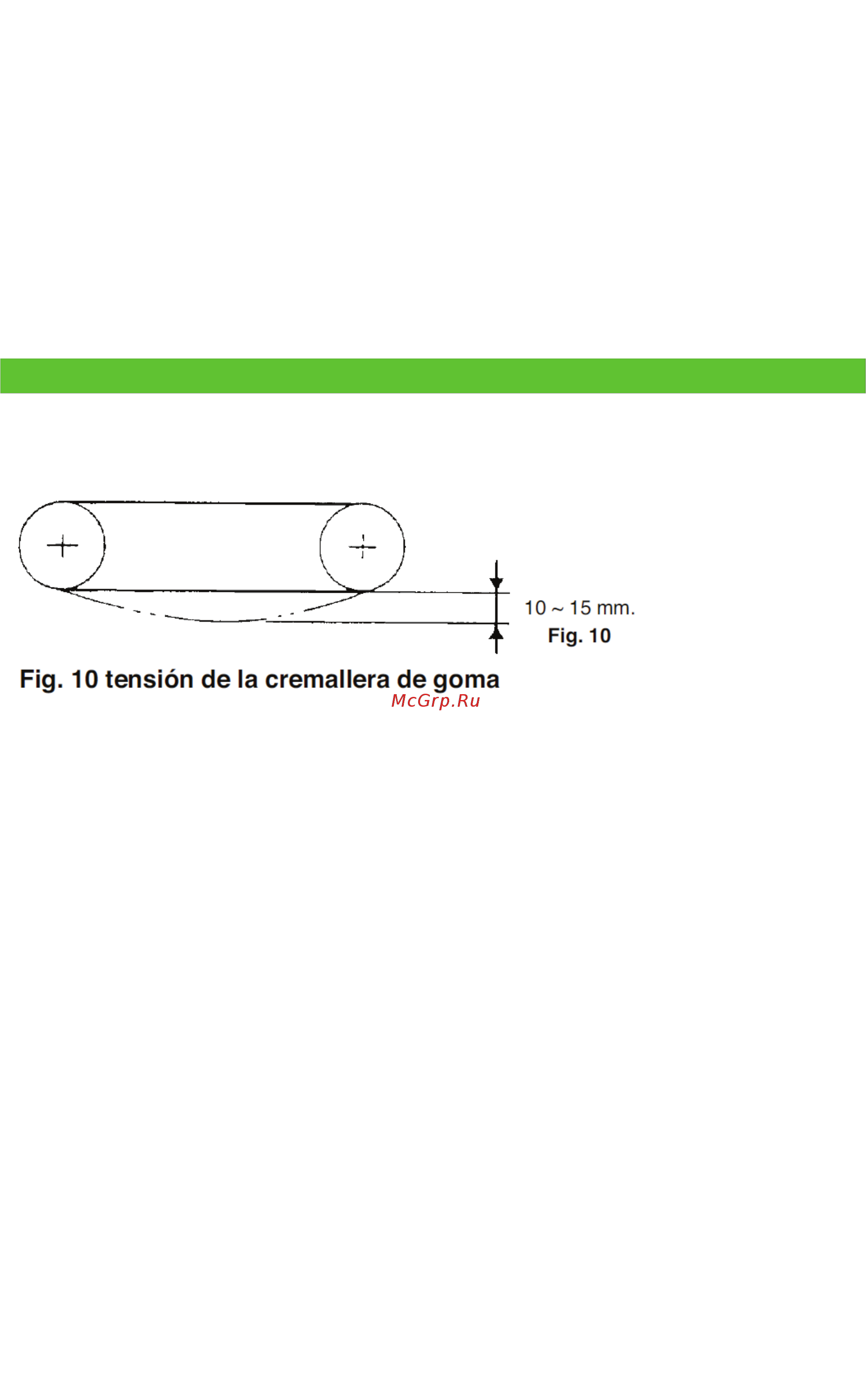 Grillo Dumper 507 [47/57] Fig 10 tensión de la cremallera de goma