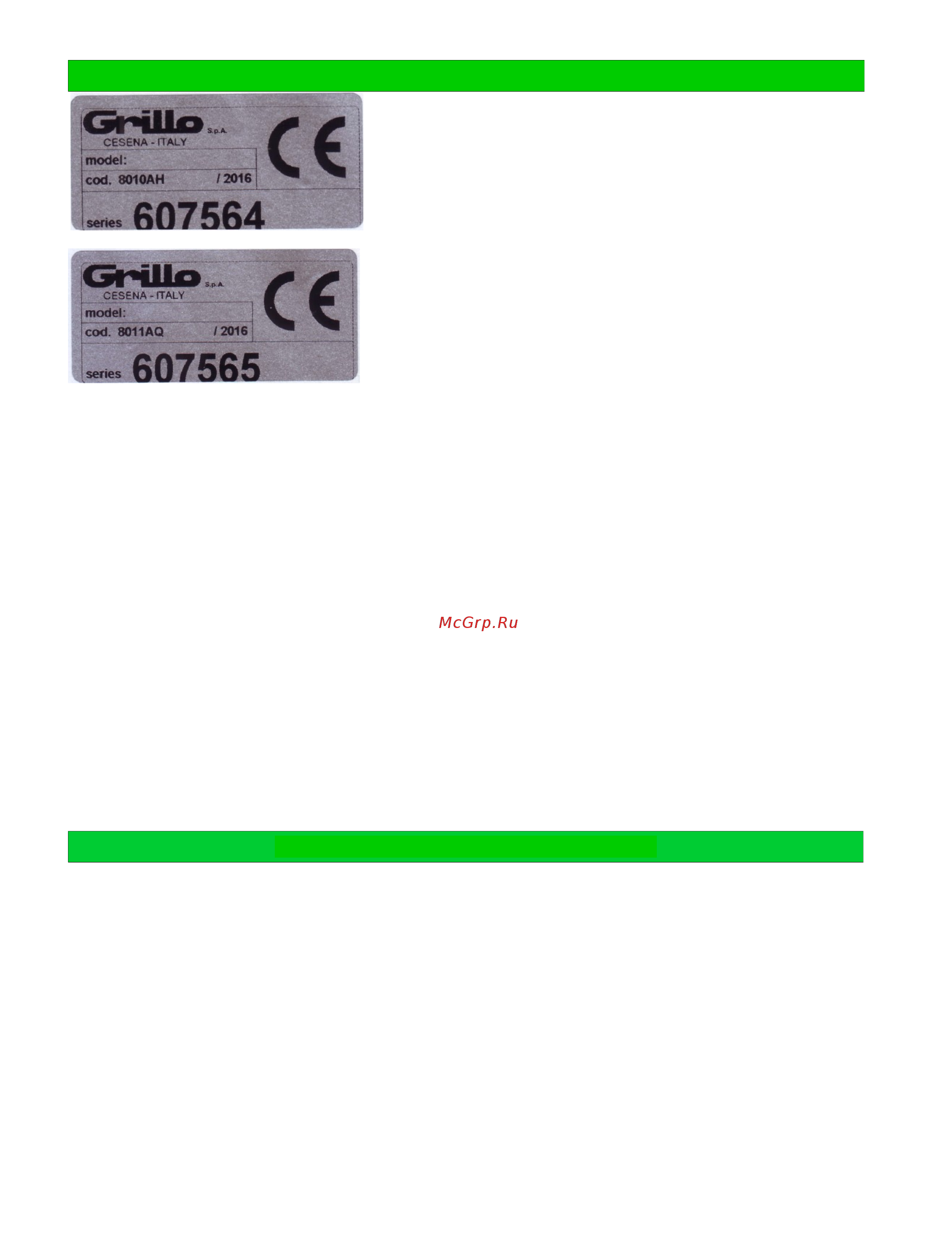 Grillo Climber 10 AWD 22 [10/91] Technical specifications 10 awd 22