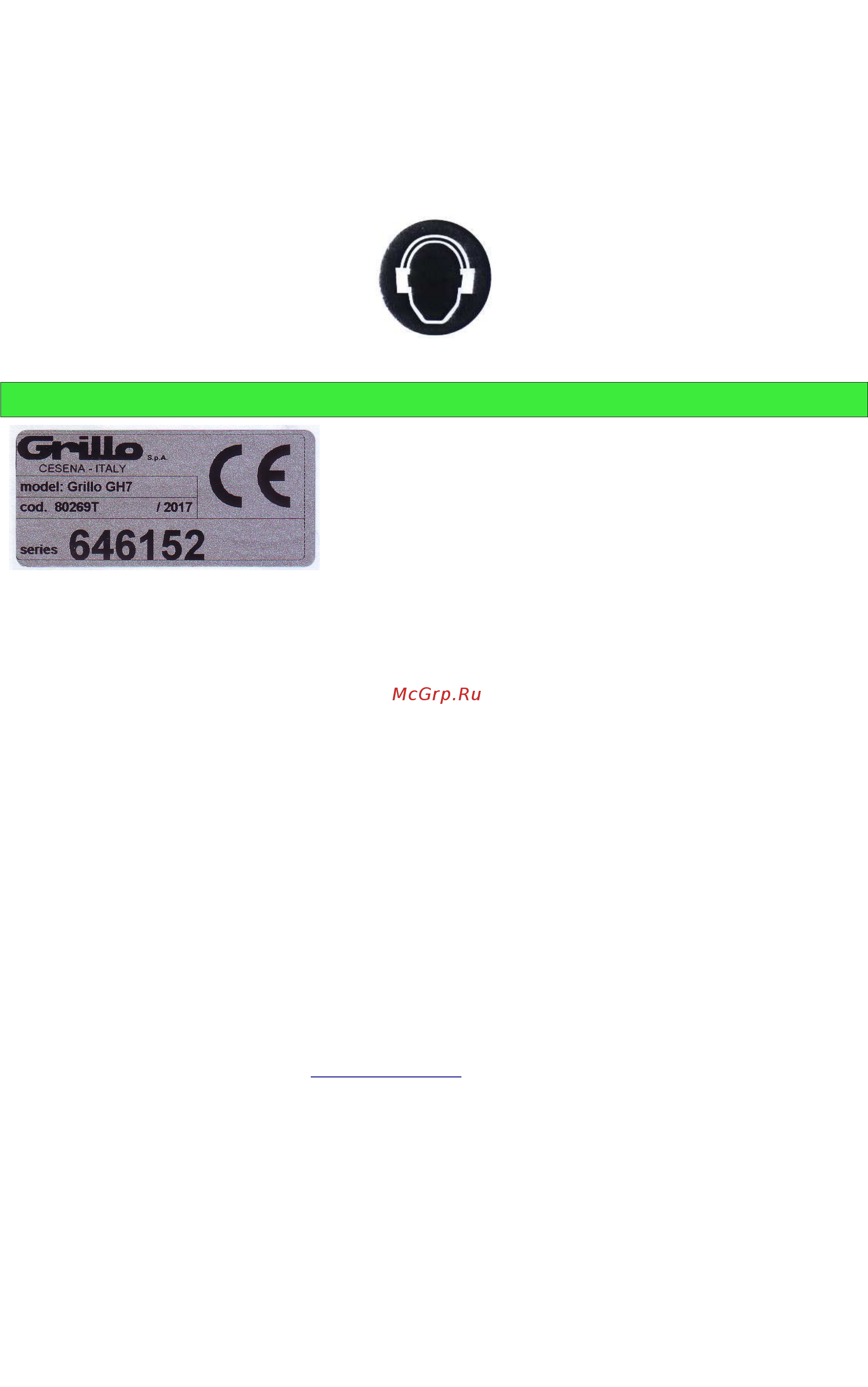 Grillo GH 9 [20/71] Attenzione