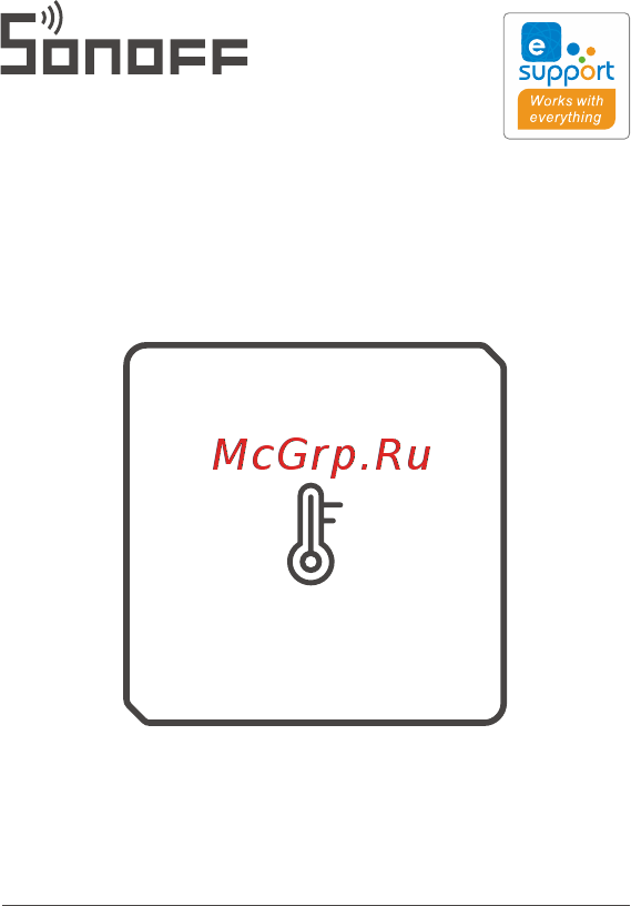 Sonoff SNZB-02 - ZigBee Temperature And Humidity Sensor Инструкция по эксплуатации онлайн