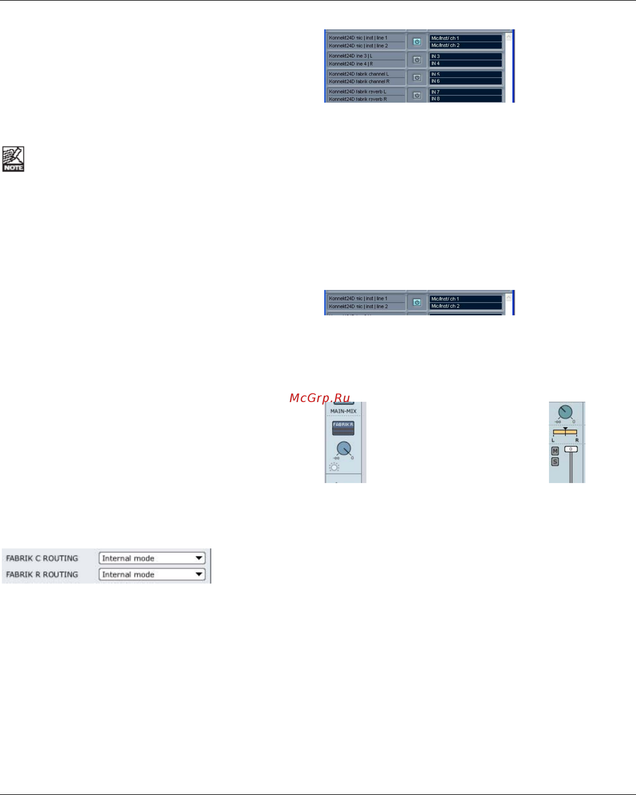 Tc Electronic Konnekt 24D [32/64] Запись внутренний режим internal mode