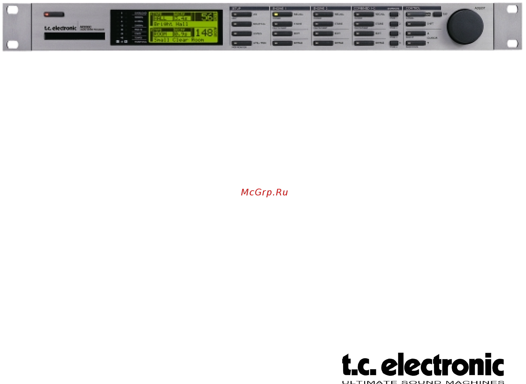 Tc Electronic М3000 Руководство пользователя онлайн