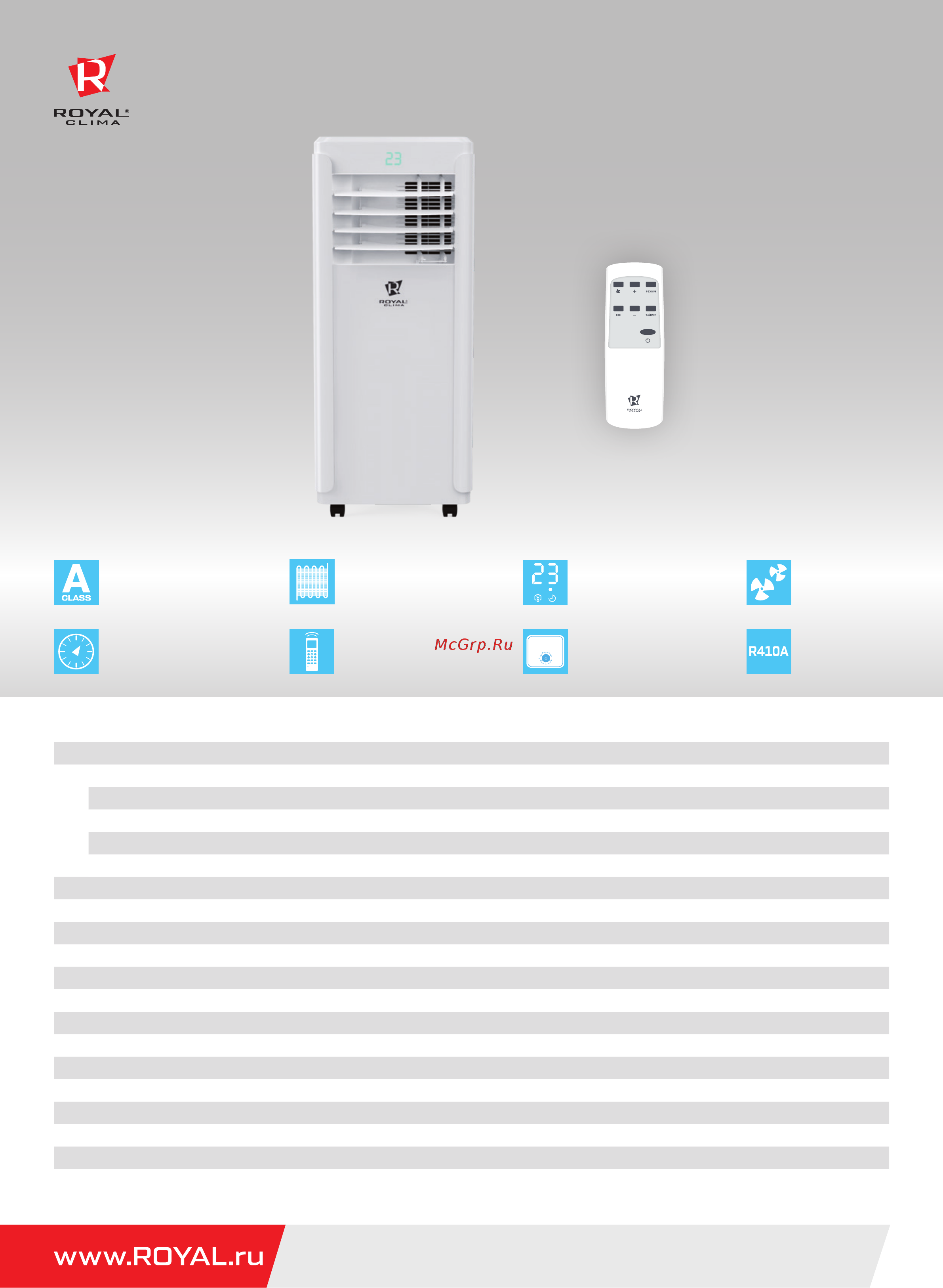 Royal Clima RM-MD40CN-E [2/2] Скорости вентилятора
