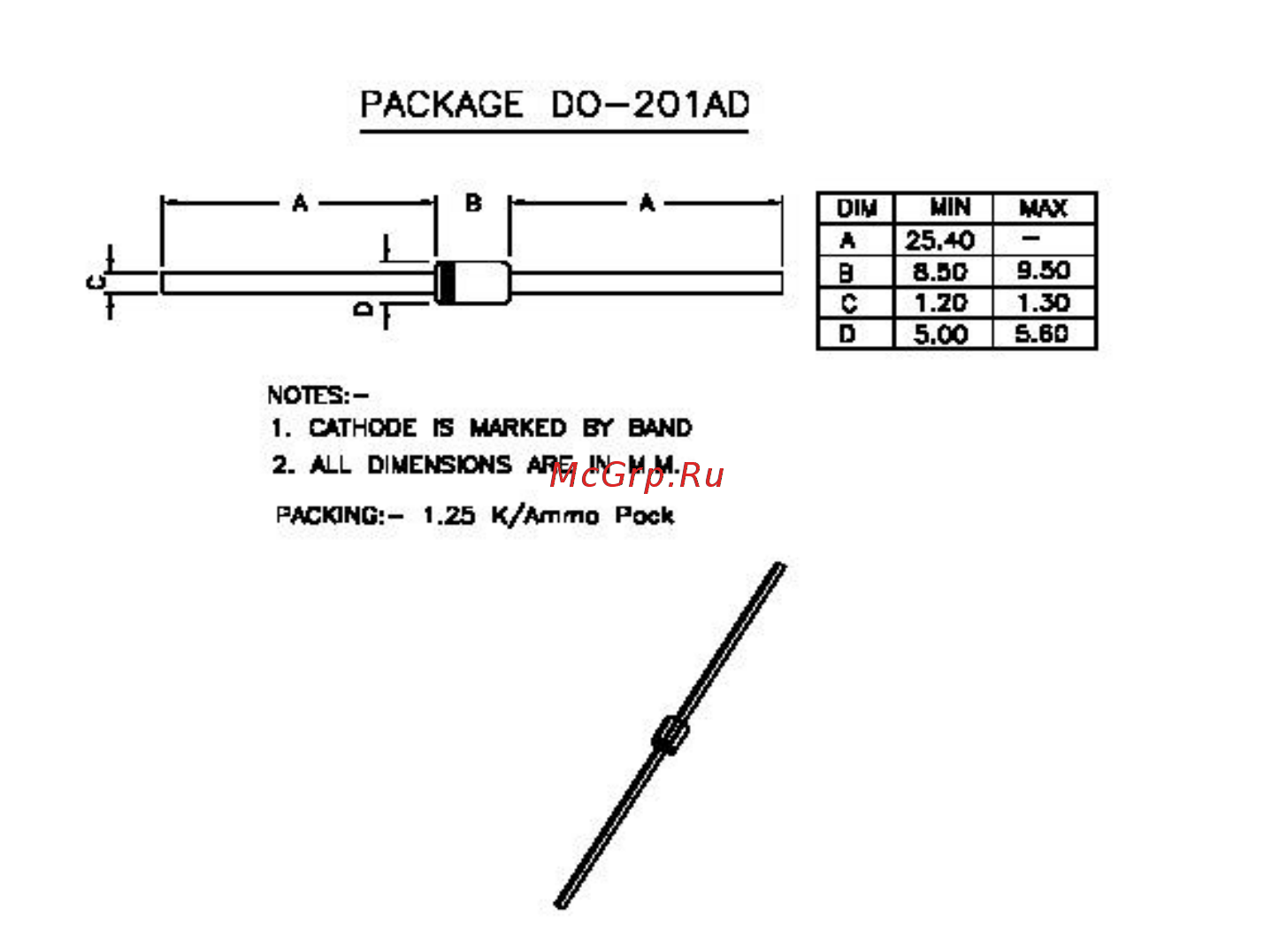 CDIL HER308-CDI [2/3] Do 201ad axial lead plastic package