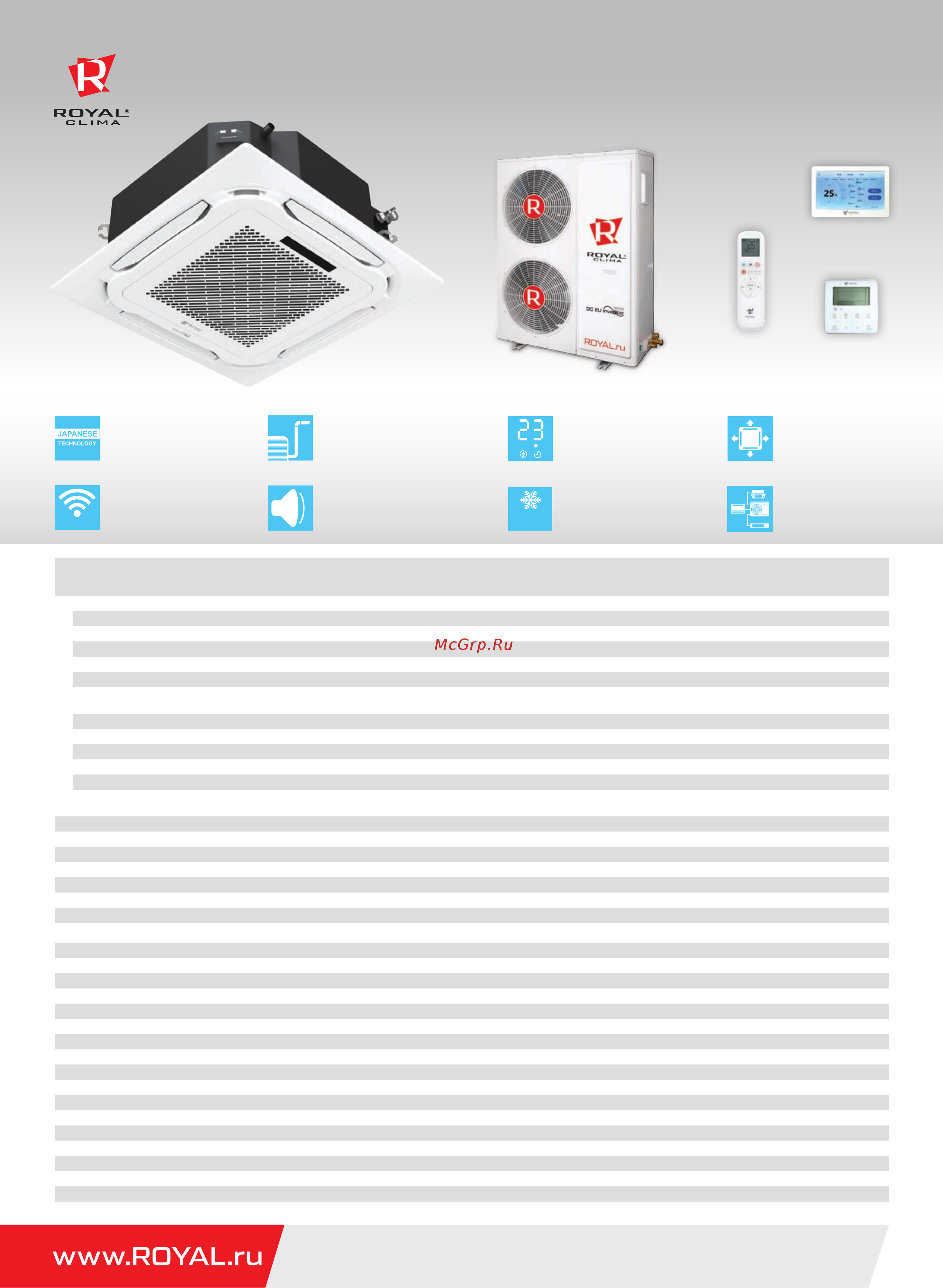 Royal Clima CO-4C 24HNI/CO-4C/pan 8D2/CO-E 24HNI [2/2] Competenza dc eu inverter