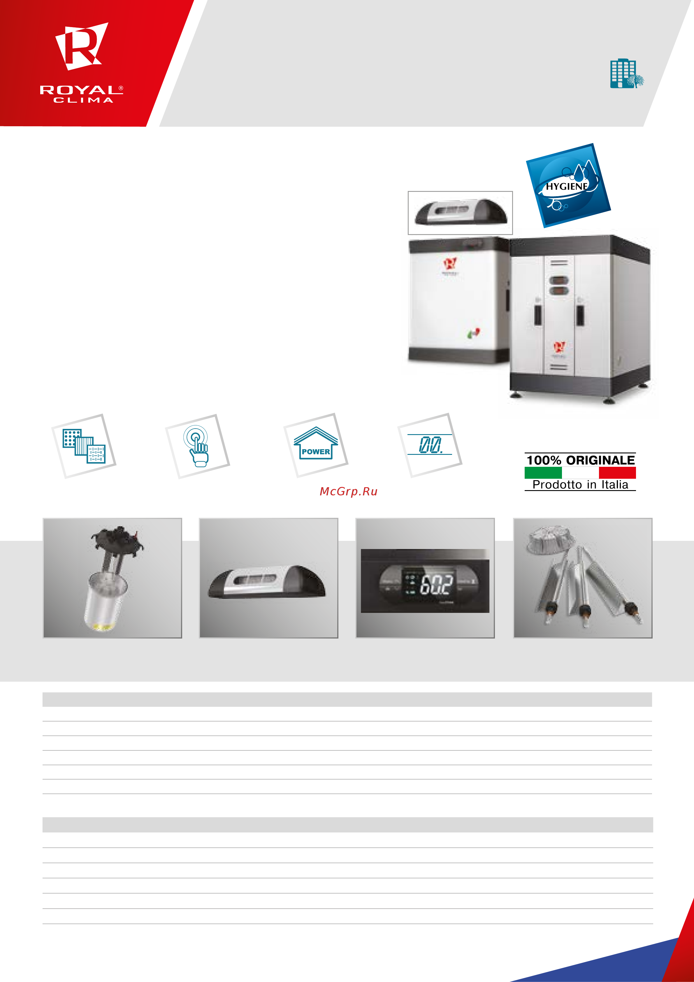 Royal Clima UAM 48D Листовка онлайн