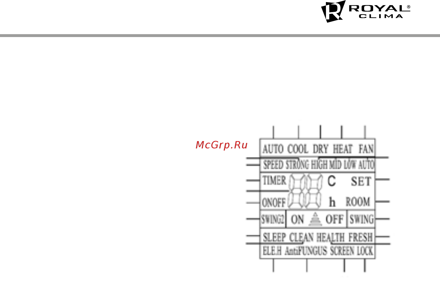 Royal Clima CO-4C 60HN Инструкция онлайн [7/20] 522979