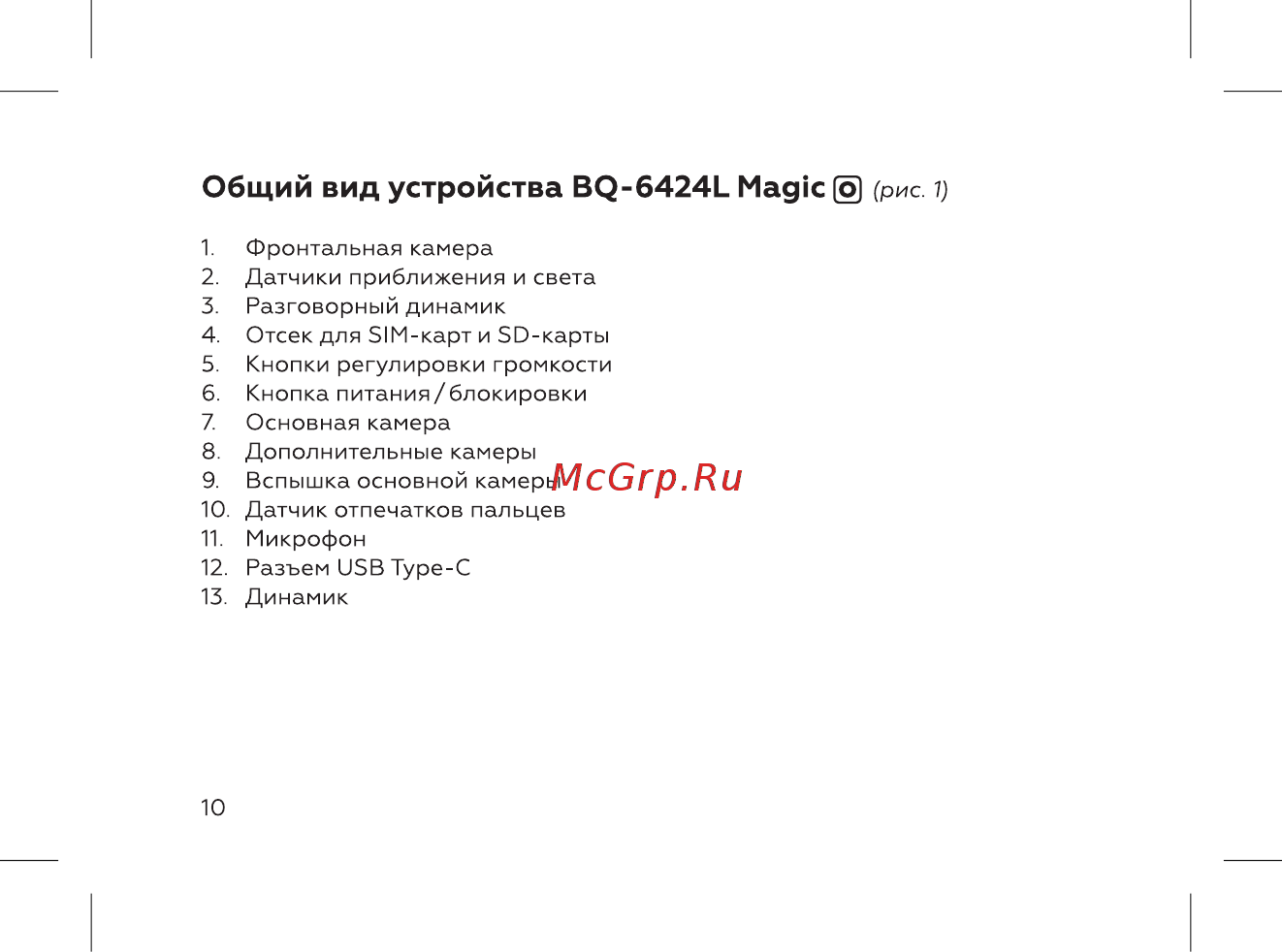 BQ 737547 [12/72] Общий вид устройства bq 6424l magic о