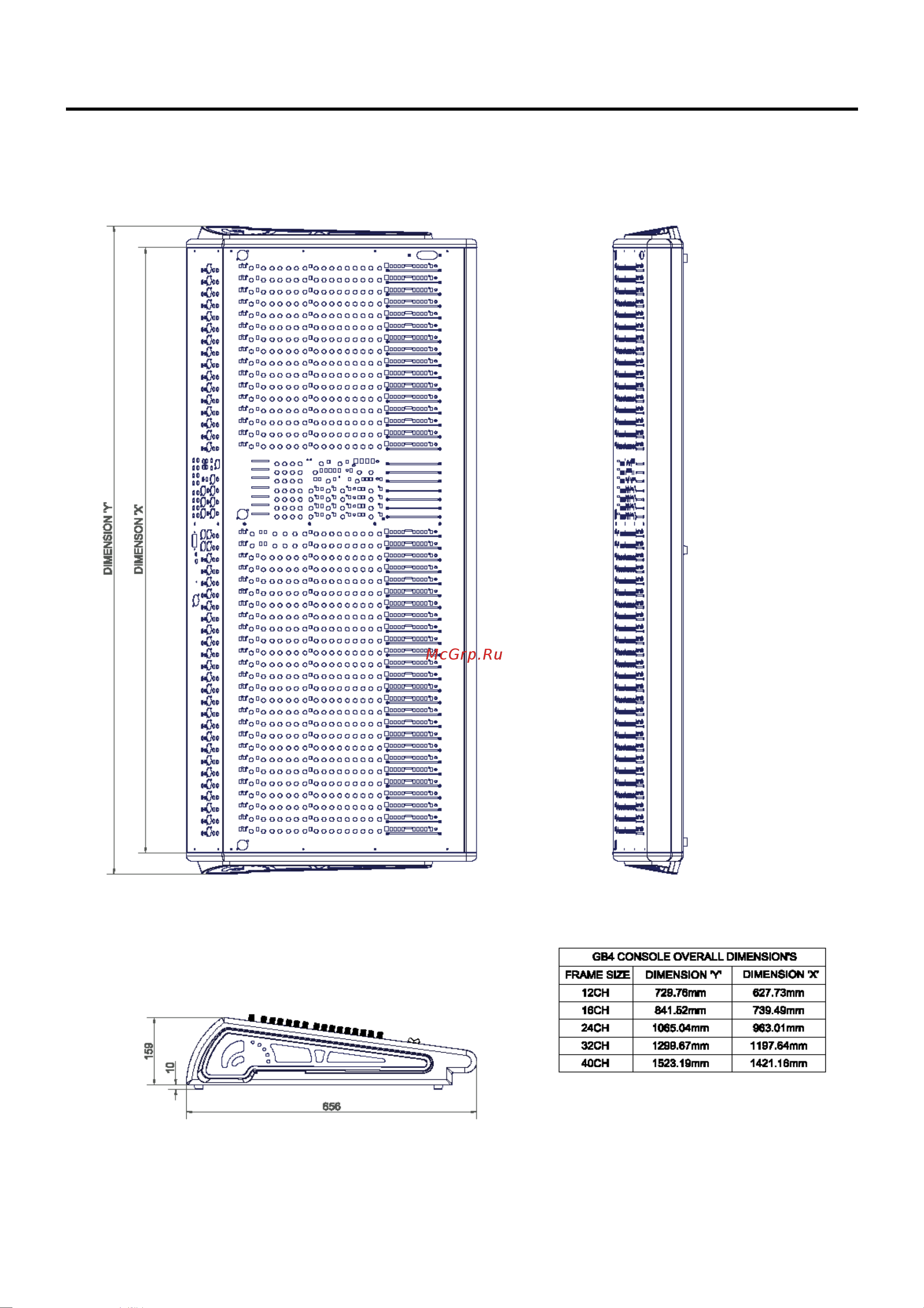 Soundcraft GB4-12 [12/29] Размеры