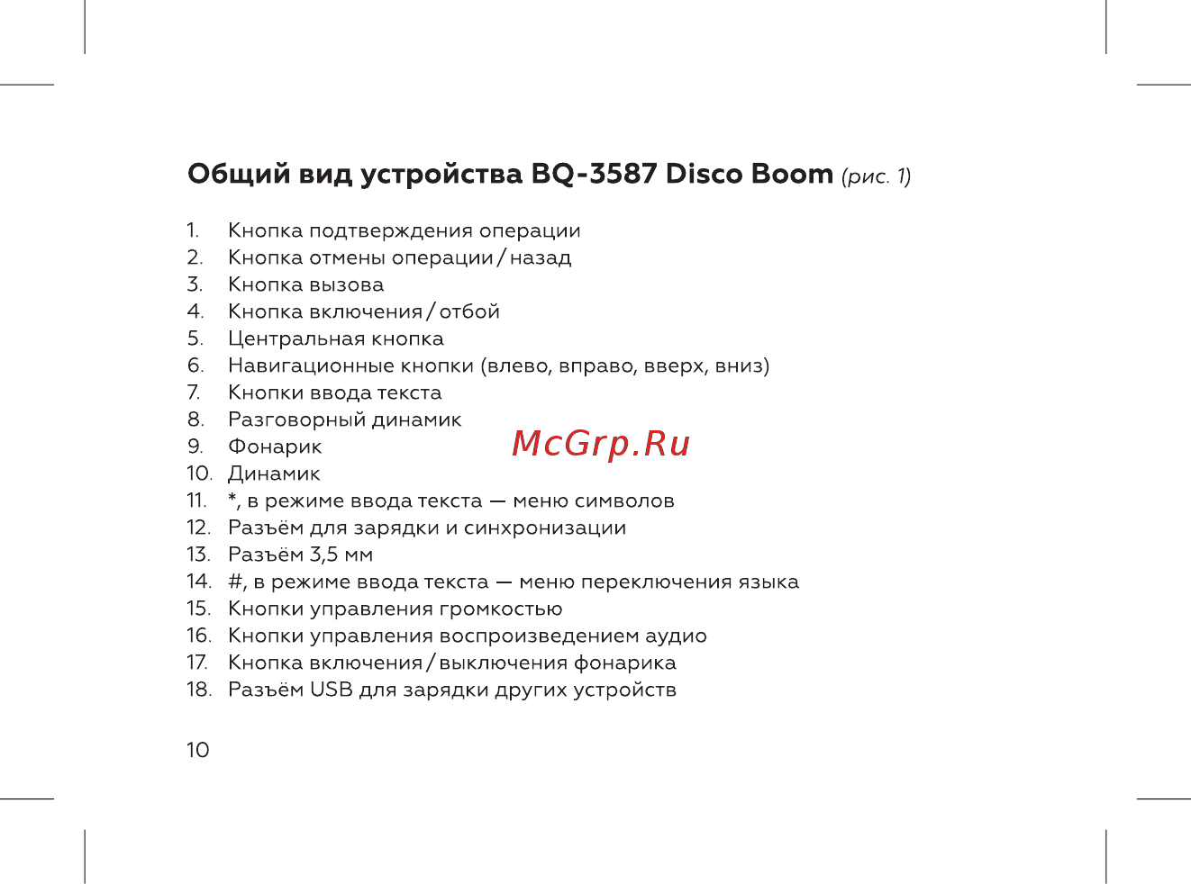 BQ BQ-3587 Disco Boom [12/52] Общий вид устройства bq 3587 disco boom