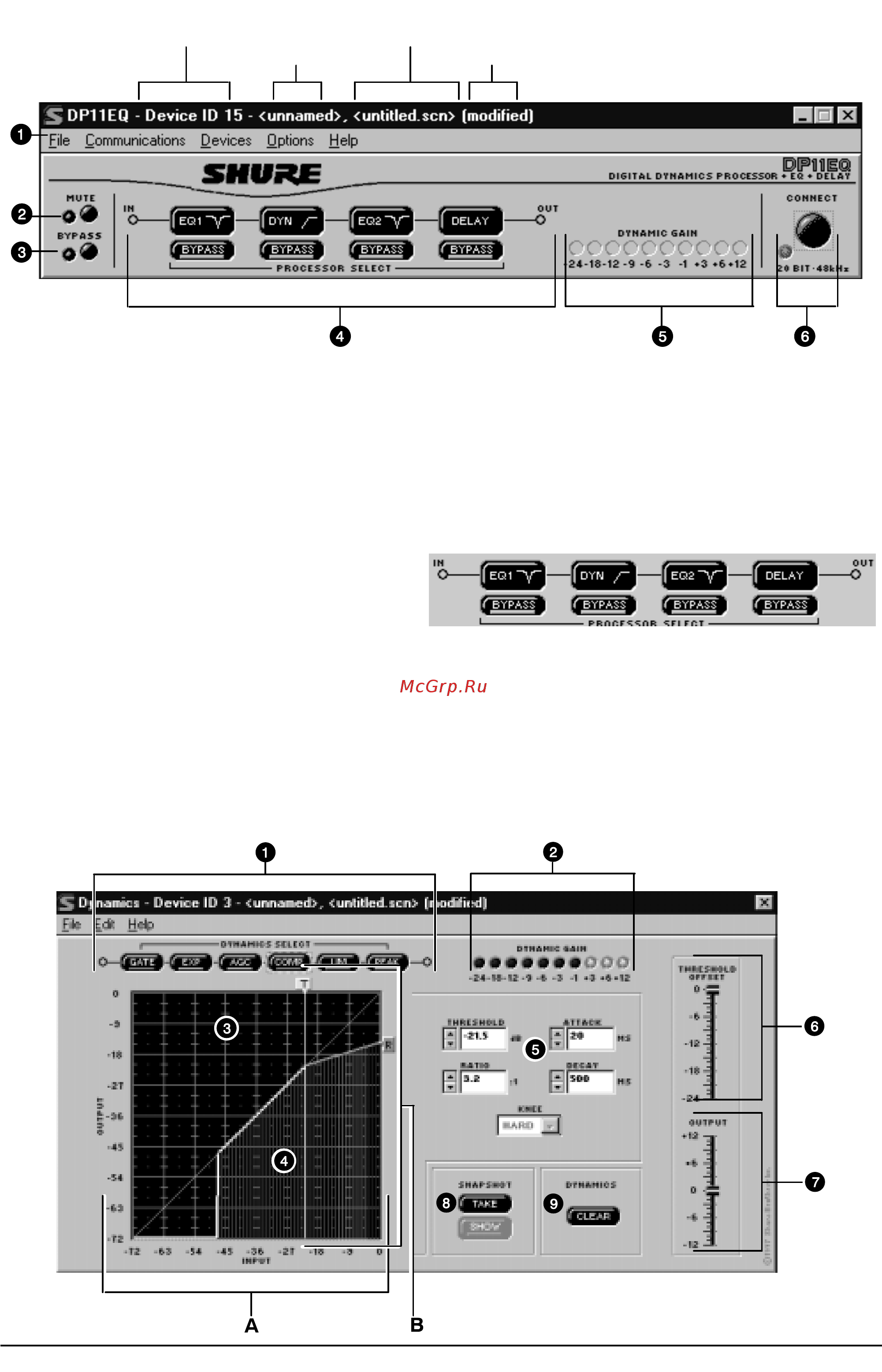 Shure DP11EQ [6/20] Динамический процессор