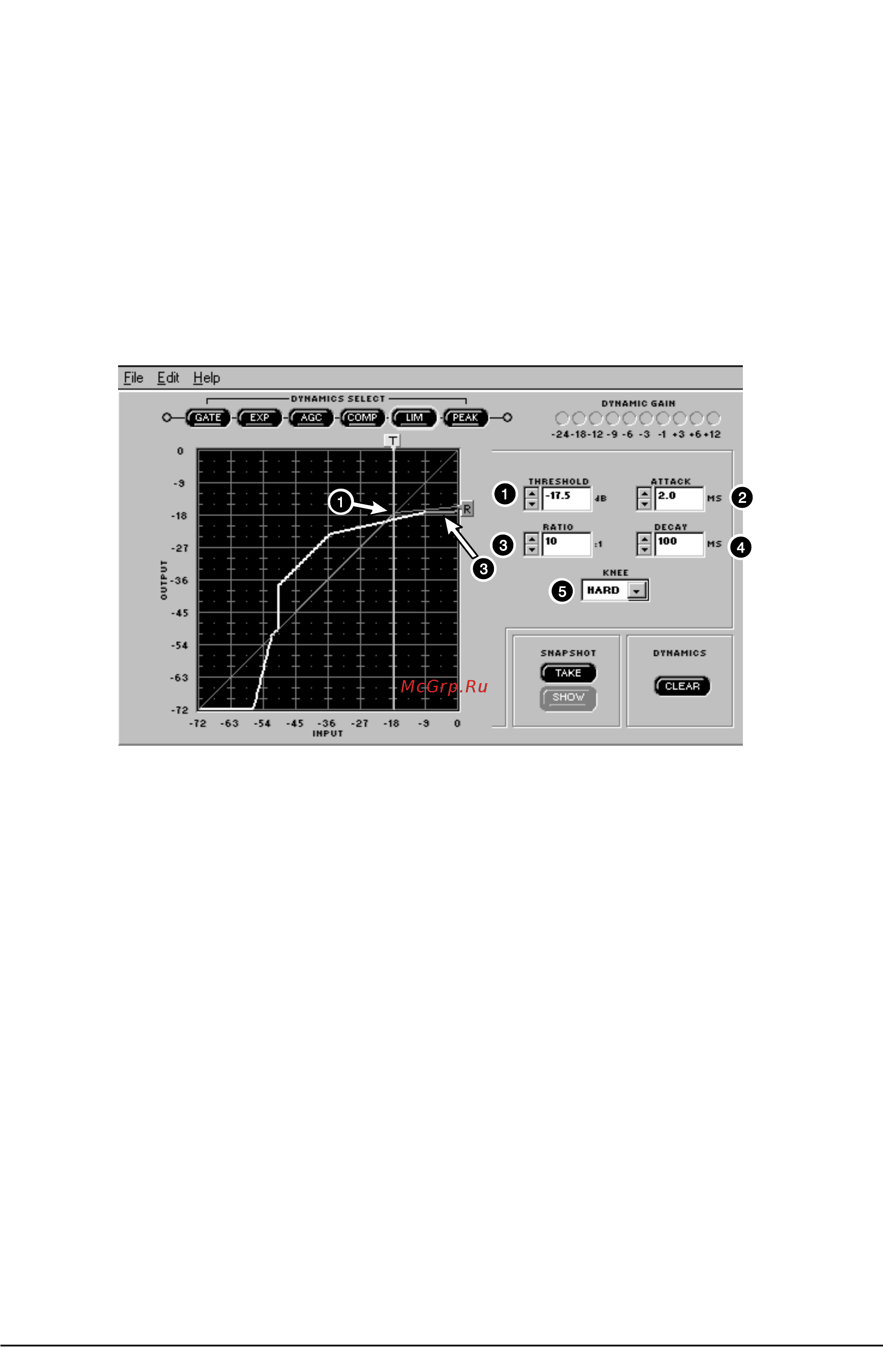 Shure DP11EQ [7/20] Динамические параметры