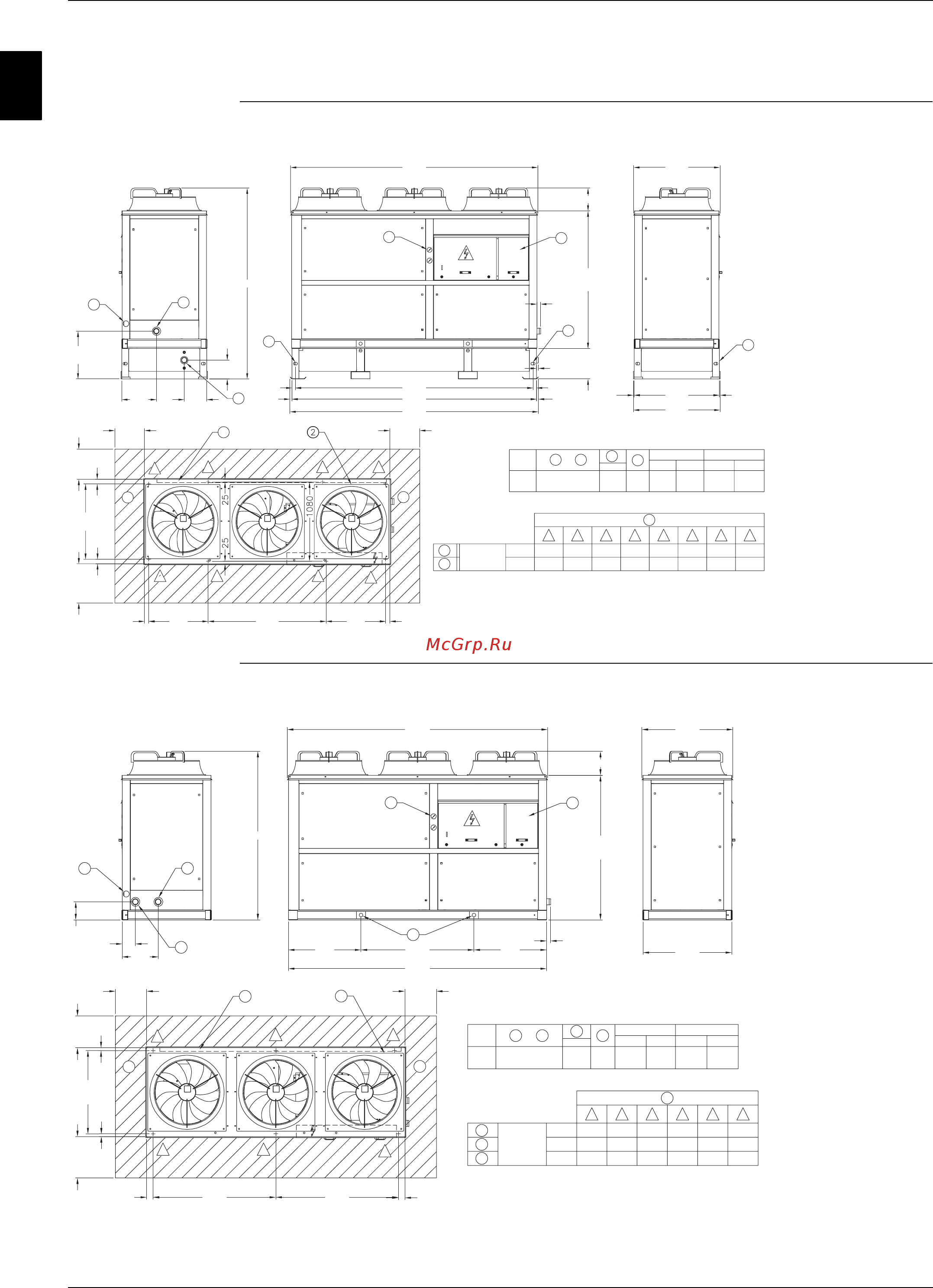 Daikin EUWYP030BZY [33/216] Чертеж общего вида euwa 040 045 049bzy