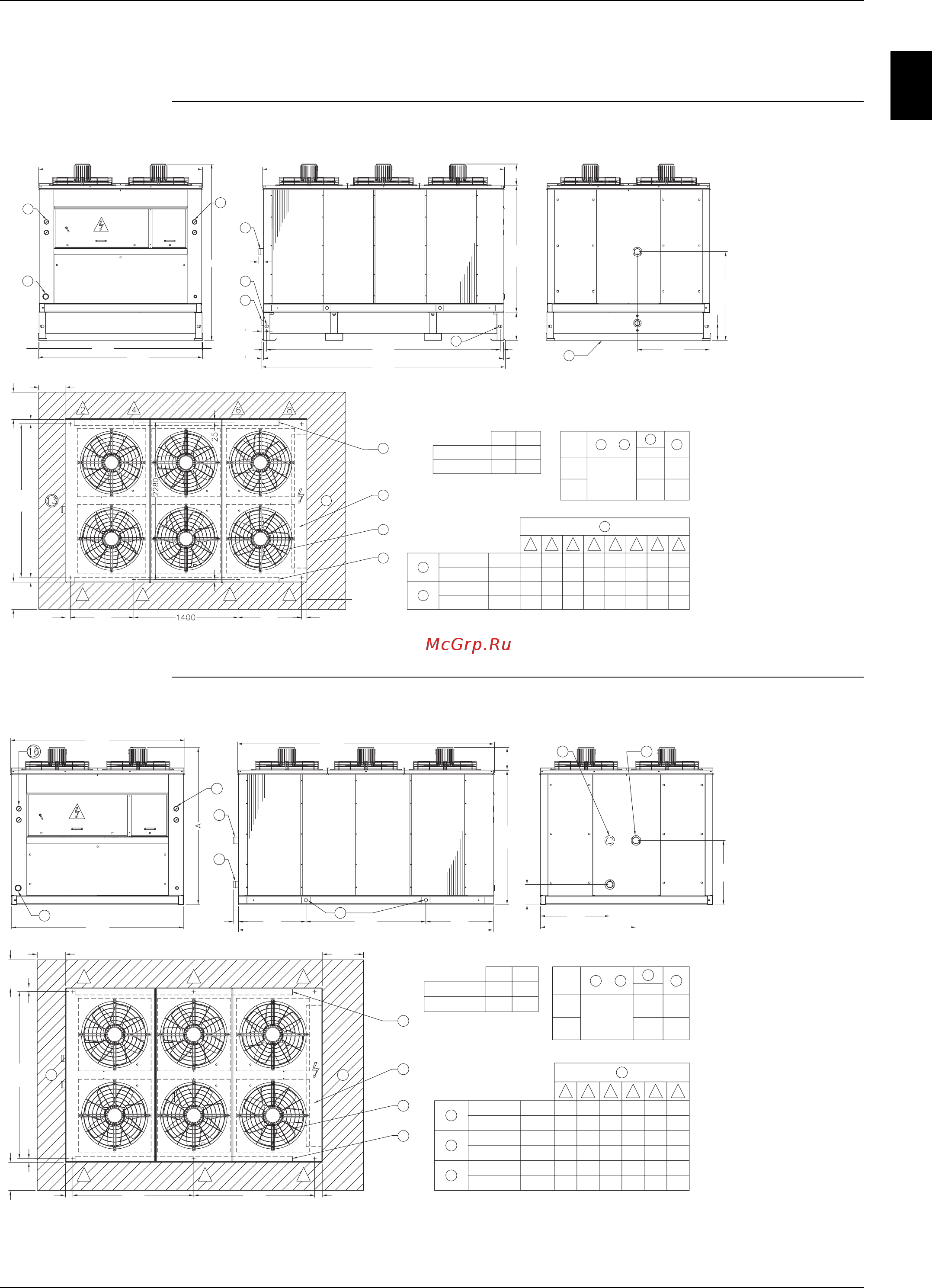 Daikin EUWYN060BZY [44/216] Чертеж общего вида euwy 080 090 095bzy