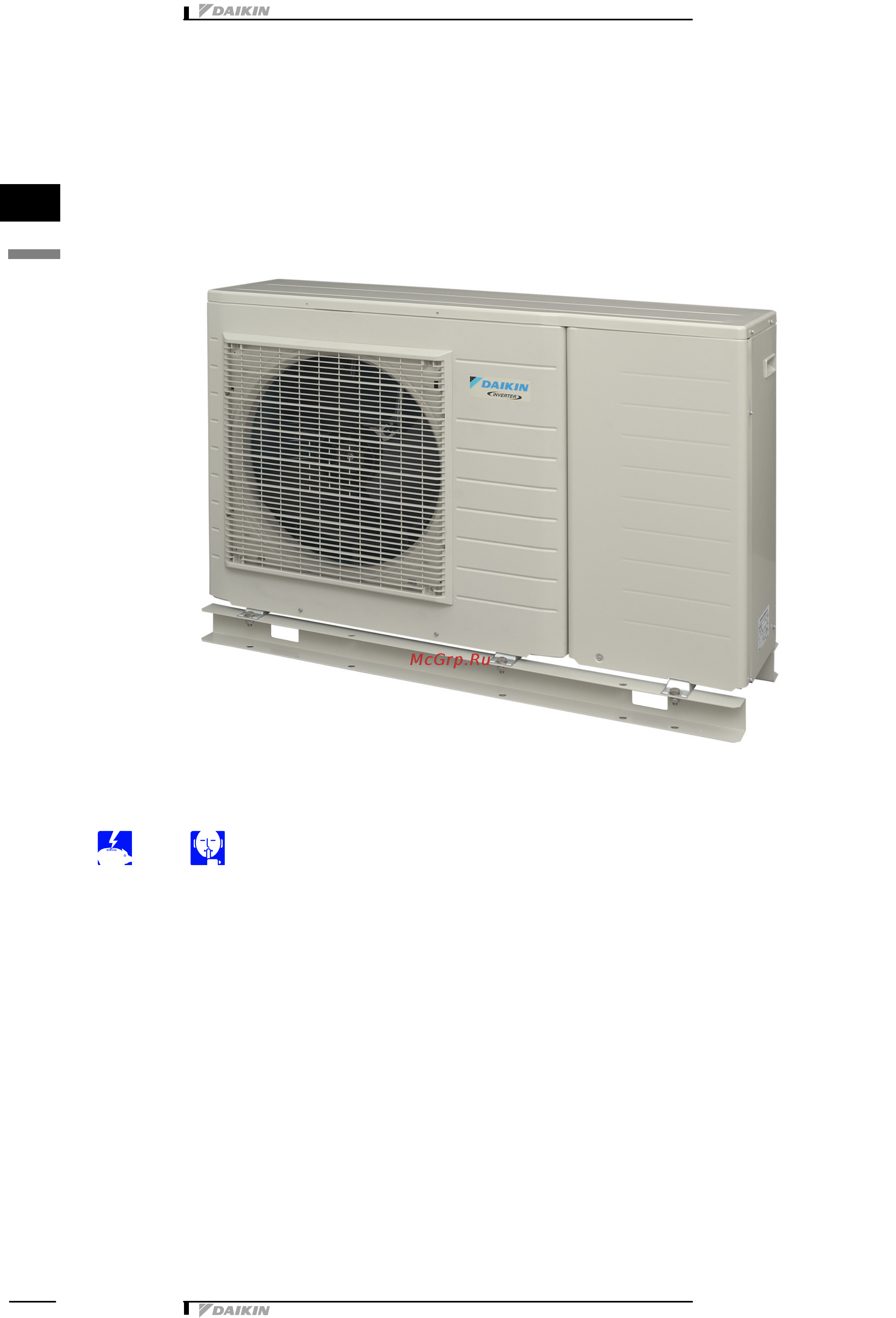 Daikin EWYQ007ACV3P Технические данные онлайн
