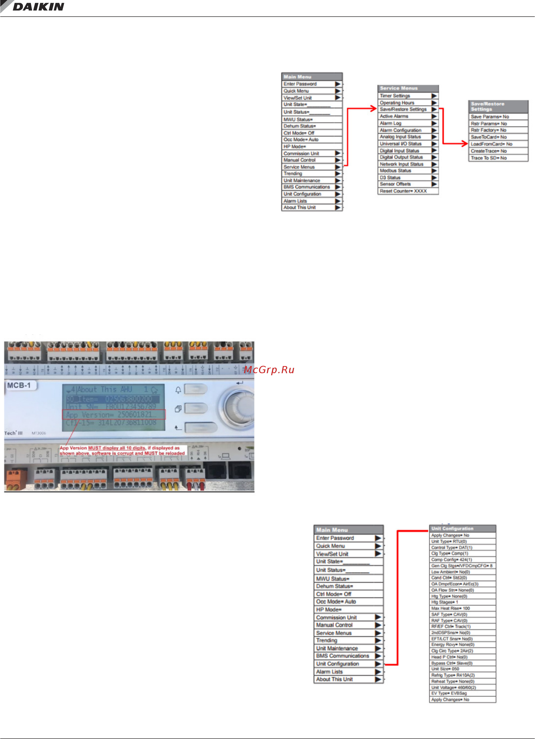 Daikin Microtech III [10/100] Manually programming the unit configuration