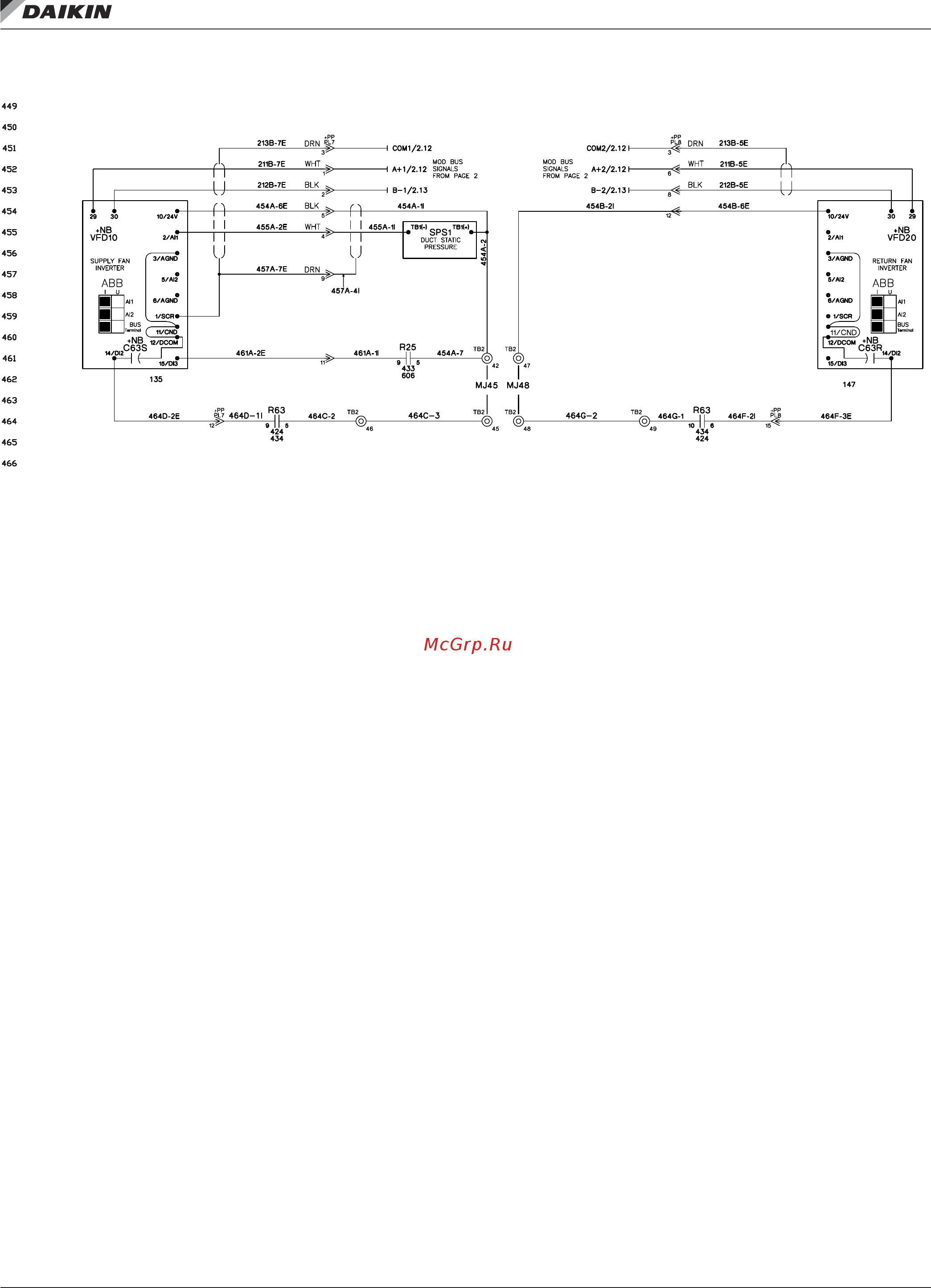 Daikin Microtech III [61/100] Typical electrical drawings roofpak
