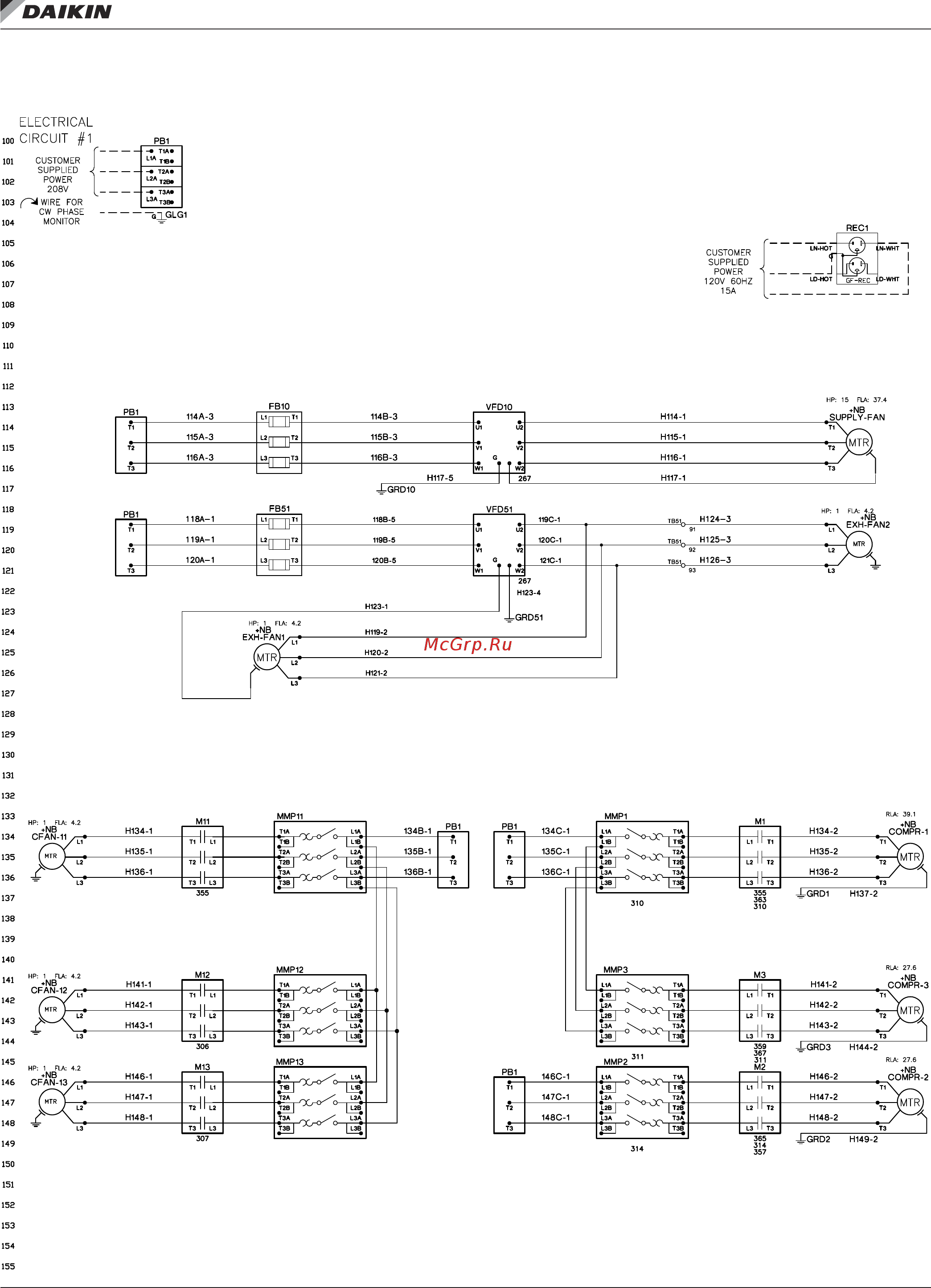 Daikin Microtech III [72/100] Typical electrical drawings maverick