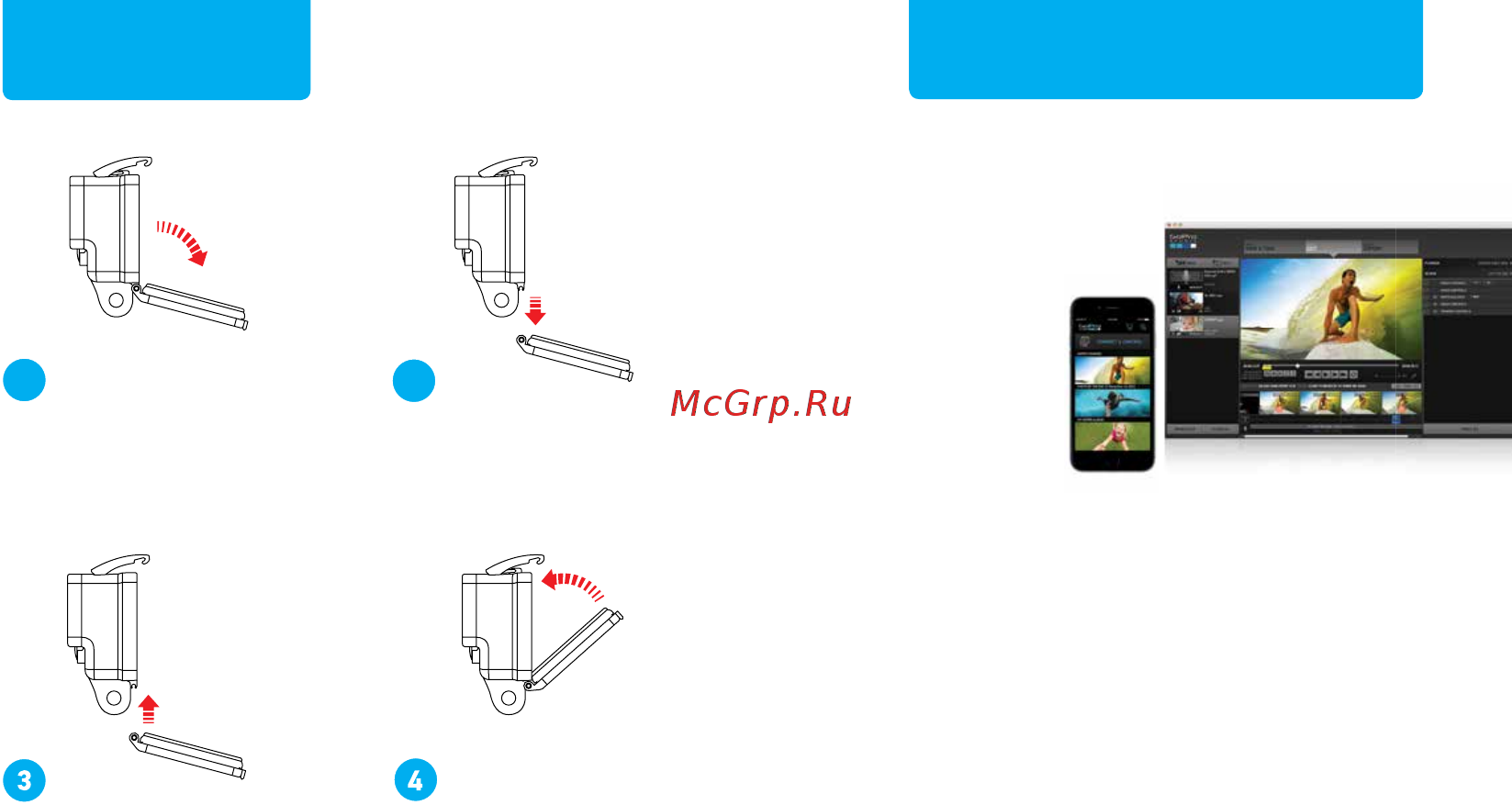 Gopro HERO+LCD [5/7] Просмотр редактирование и публикация замена задних крышек