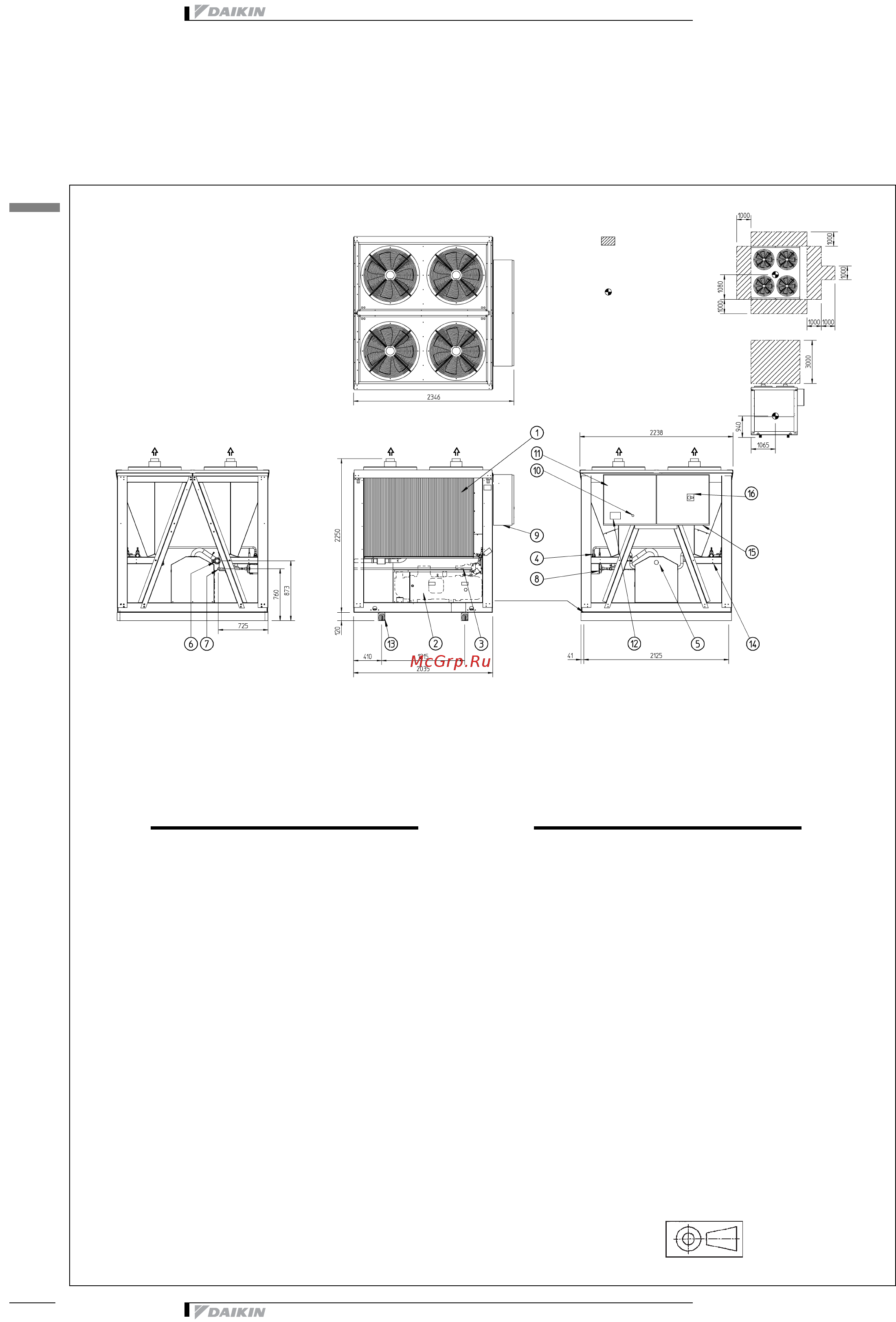Daikin ERAP170MBY [15/24] Å²òåæ â ìàñøòàáå è öåíò² òøæåñòè
