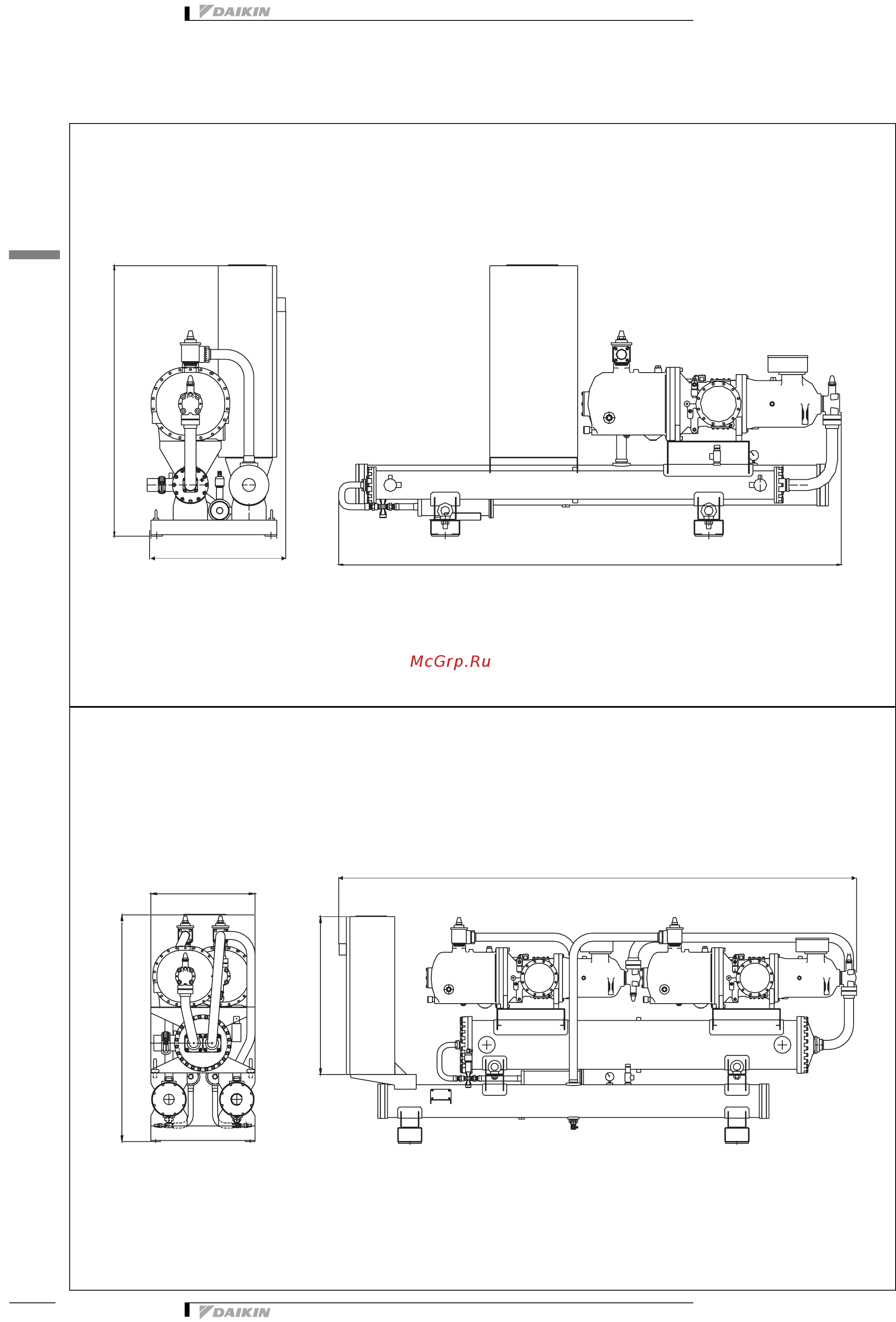 Daikin EWWD500DJYNN [22/48] Чертеж в масштабе