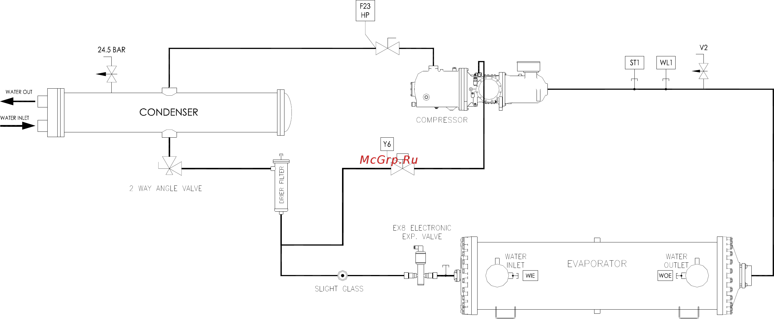 Daikin EWWD600DJYNN [35/58] Fig 11 refrigeration cycle ewwd djynn ewwd djynn a