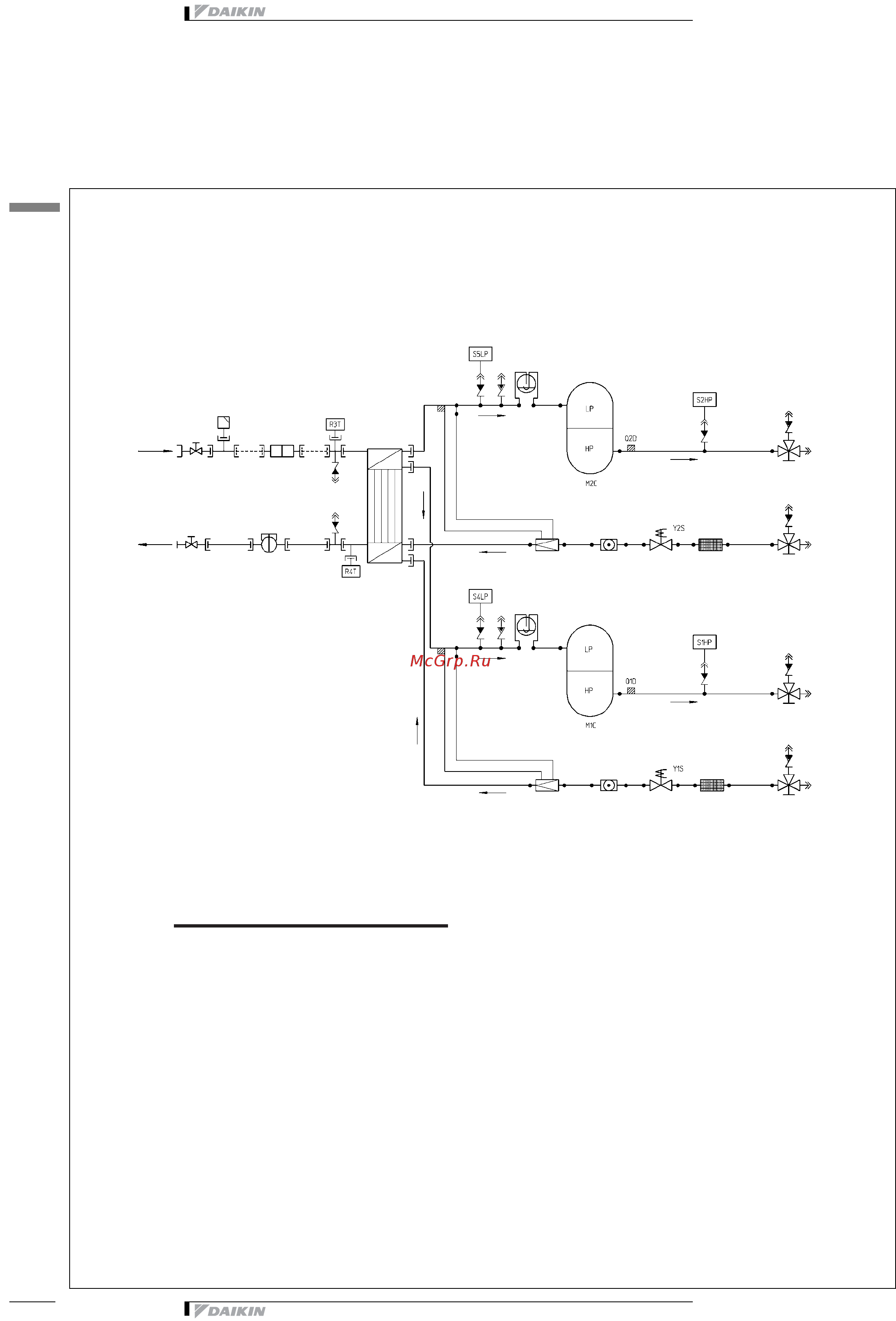 Daikin EUWL16KZW1 [18/24] Схема трубной обвязки