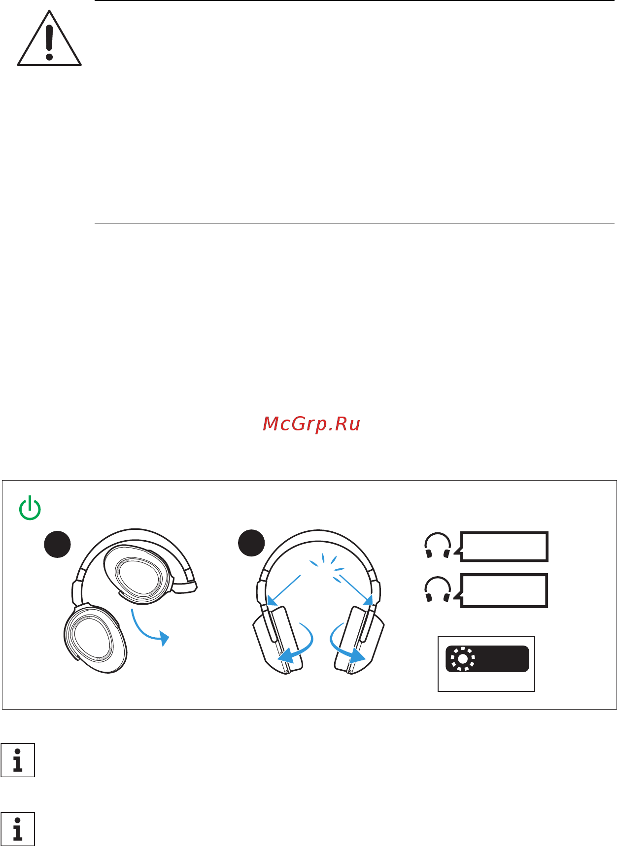Sennheiser PXC 550-II Wireless [17/38] Switching the headphones on