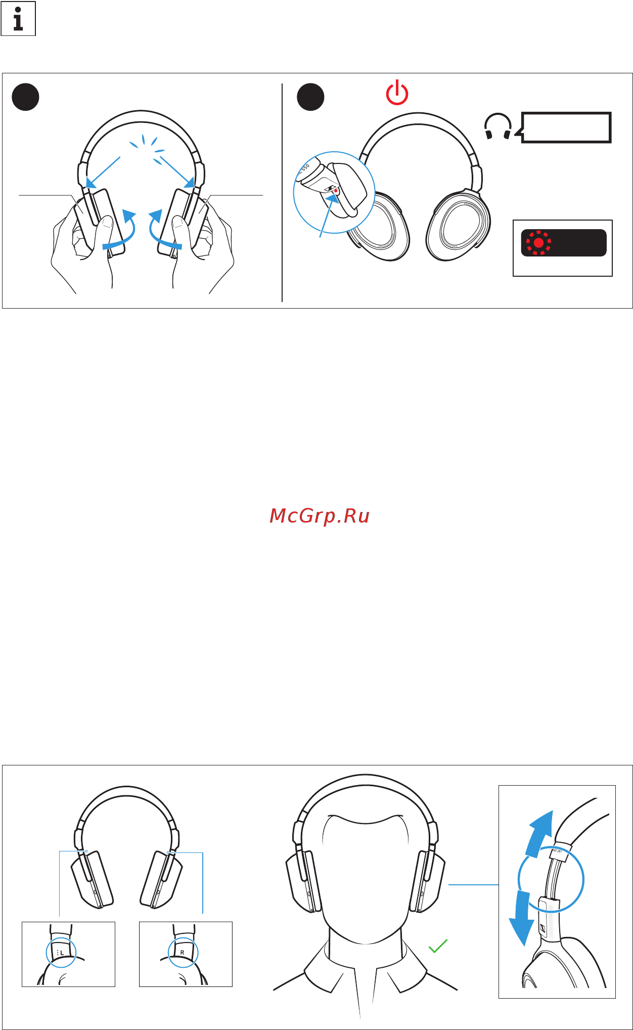 Sennheiser PXC 550-II Wireless [18/38] Switching the headphones off