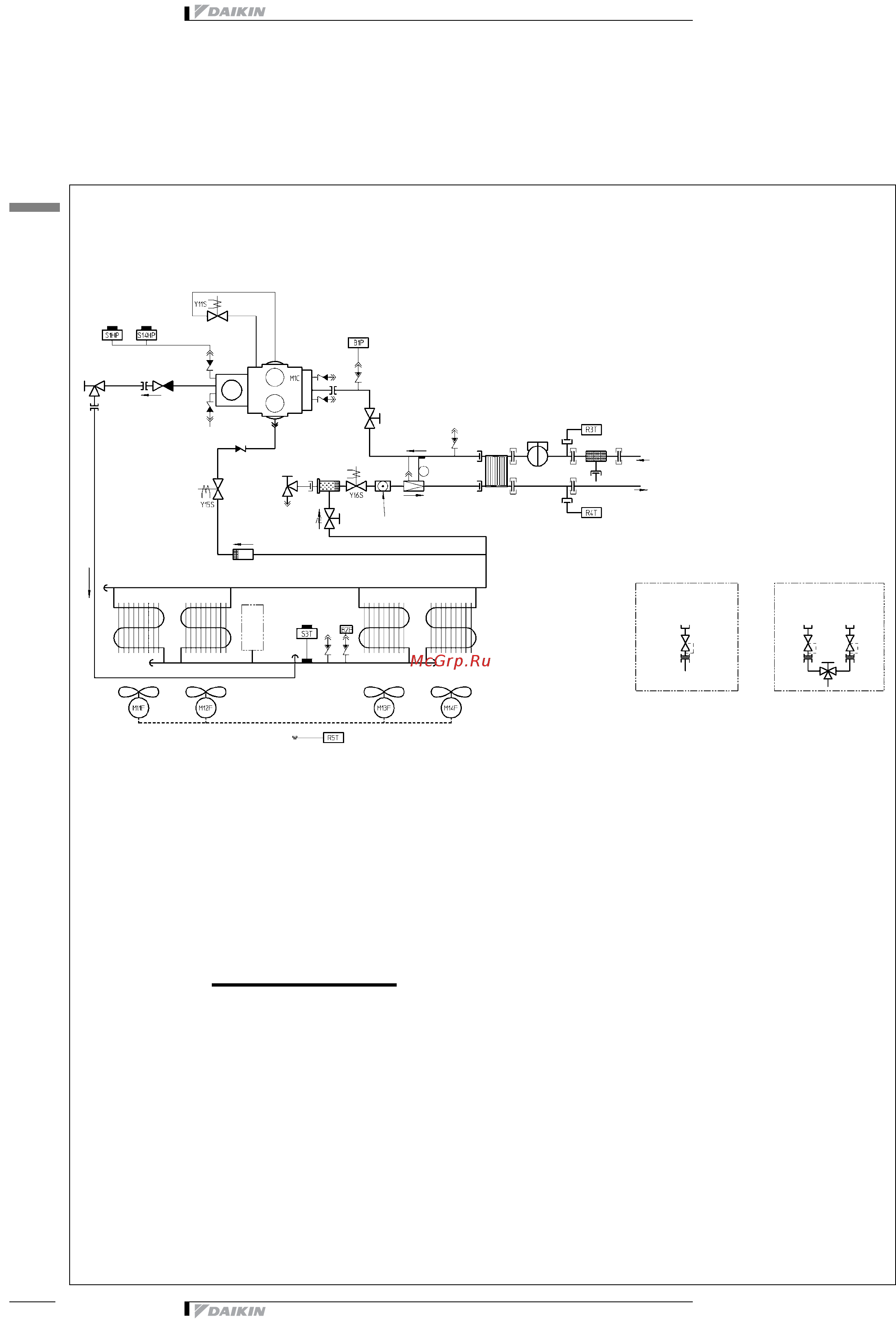 Daikin EWAP200MBYN [20/38] Схема трубной обвязки