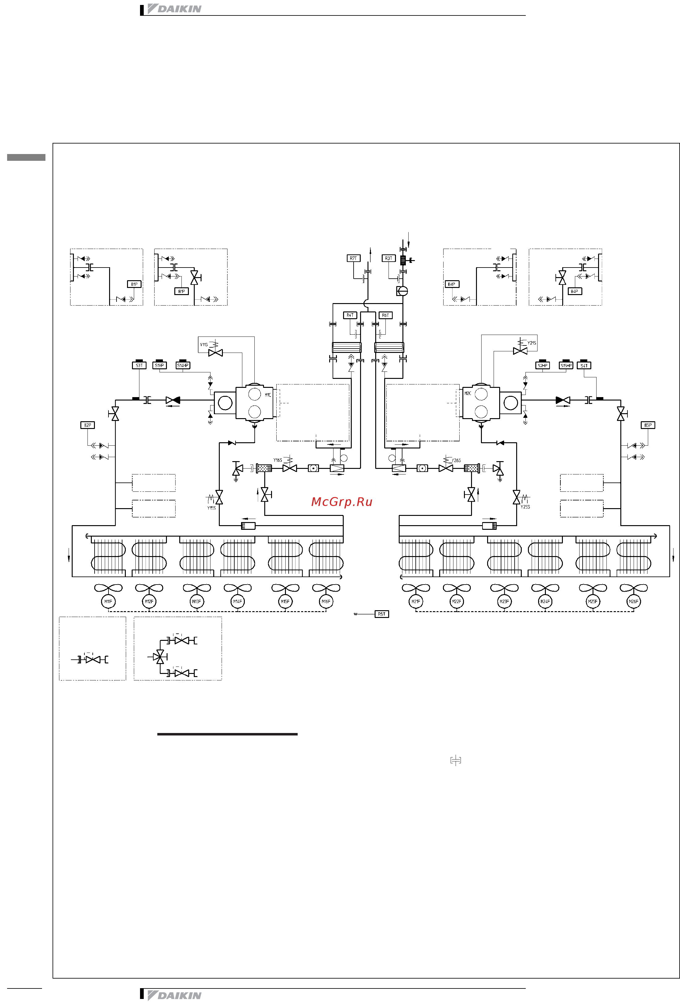 Daikin EWAP200MBYN [22/38] Схема трубной обвязки