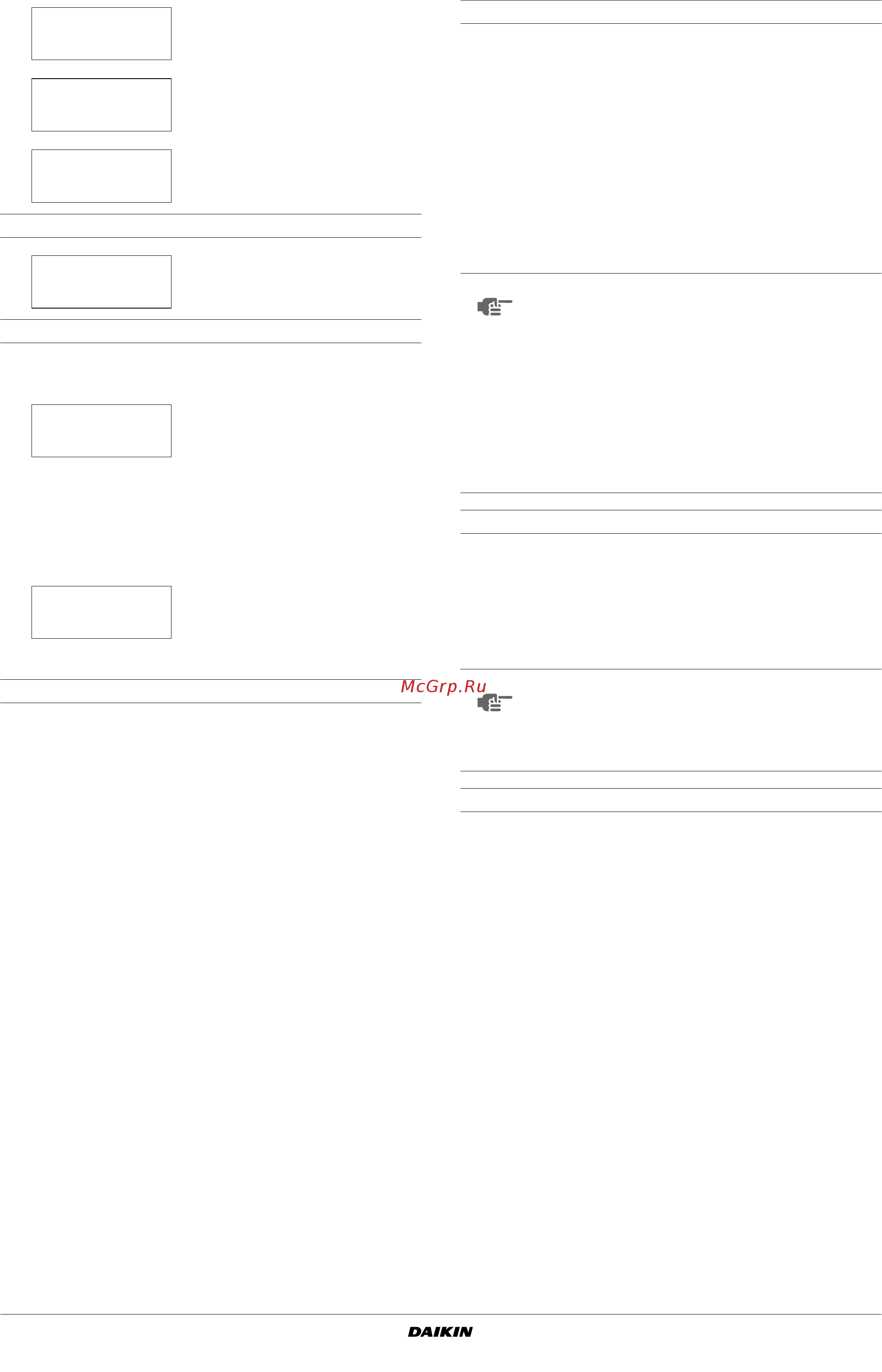 Daikin EWAP460MBYN [12/22] Deﬁning and activating the control mode