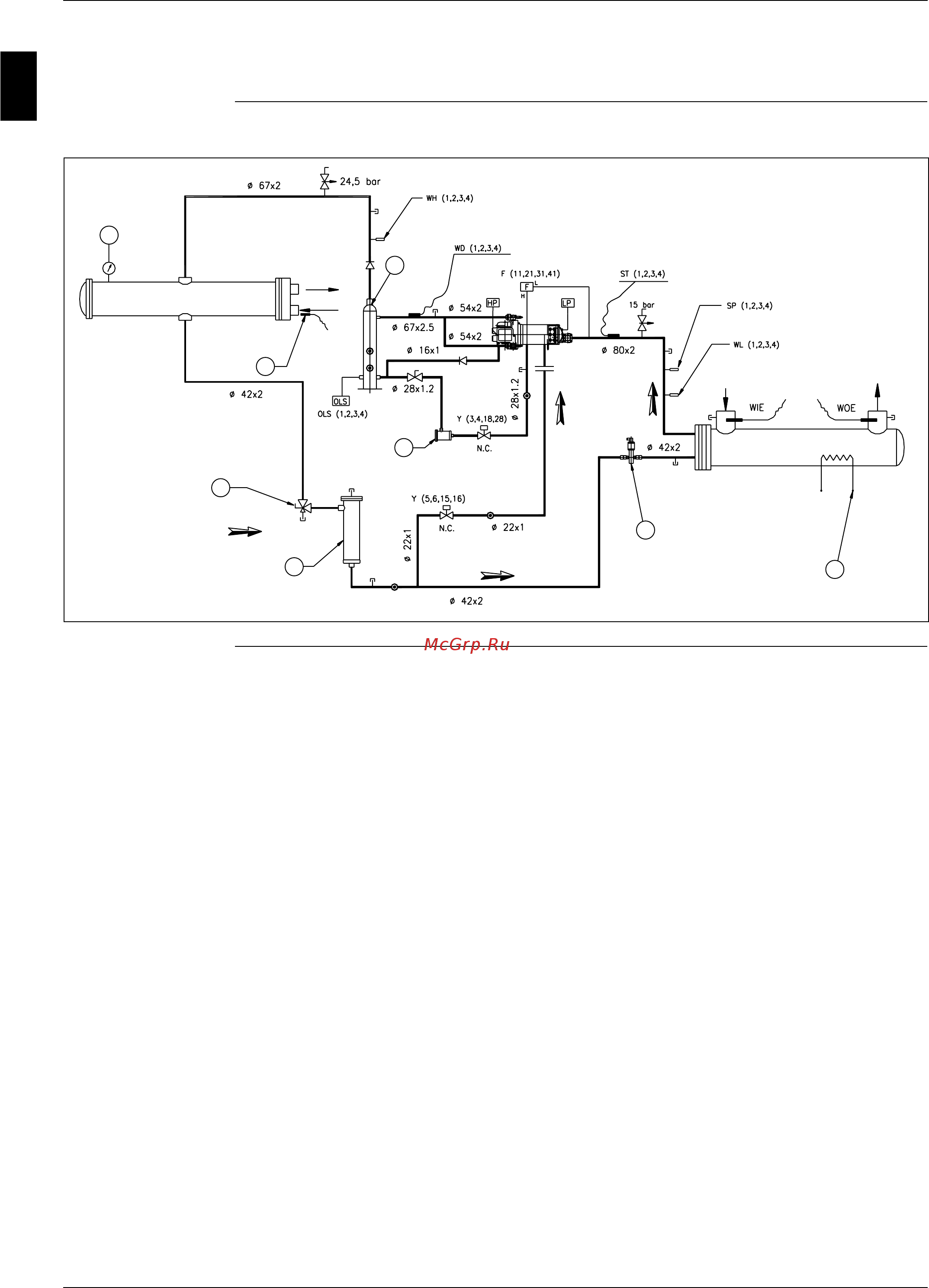 Daikin EWWDC15CJYNN [36/180] Functional diagram ewwd cjyynn refrigerant circuit