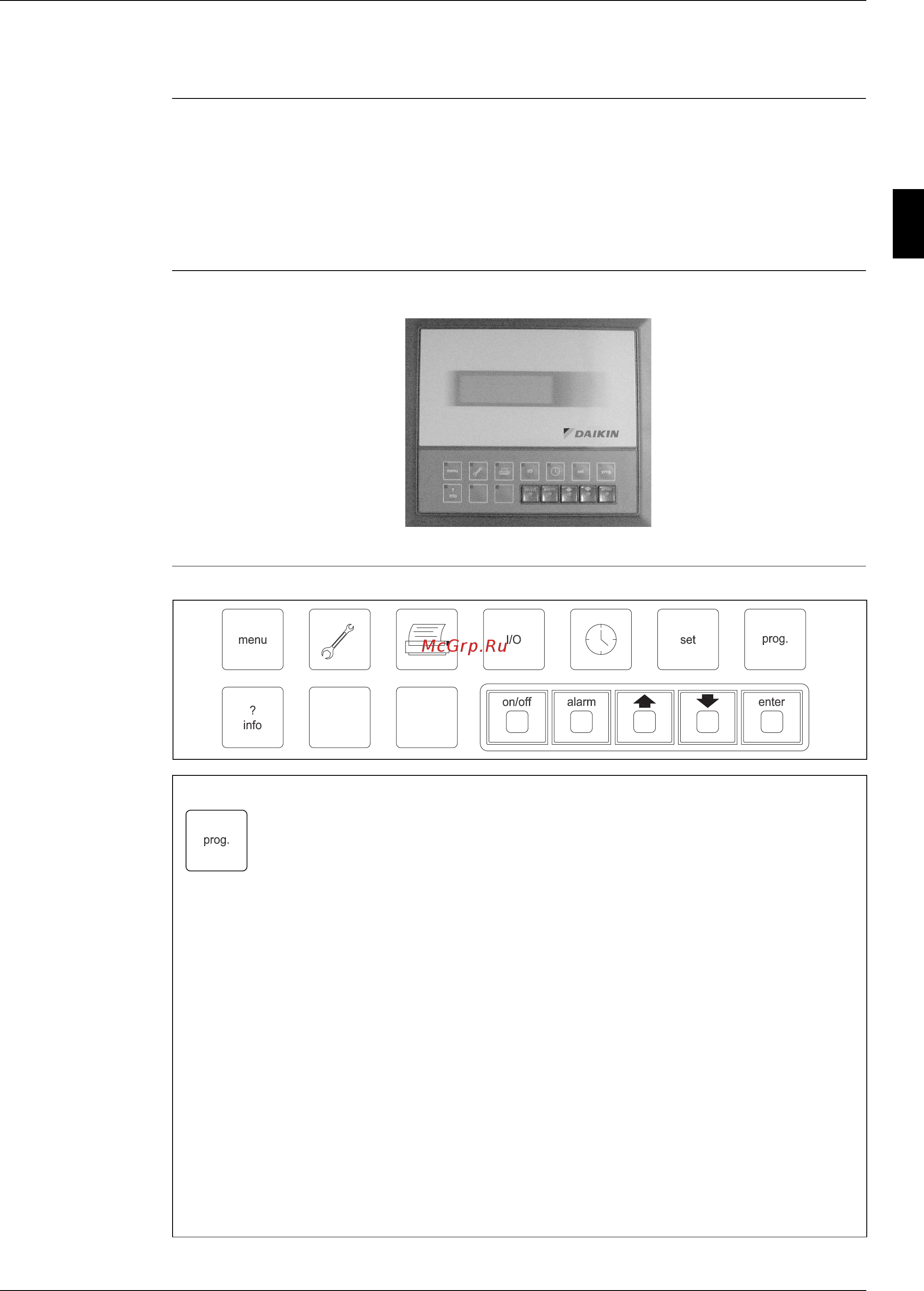 Daikin EWWD480CJYNN [57/180] Display and keypad