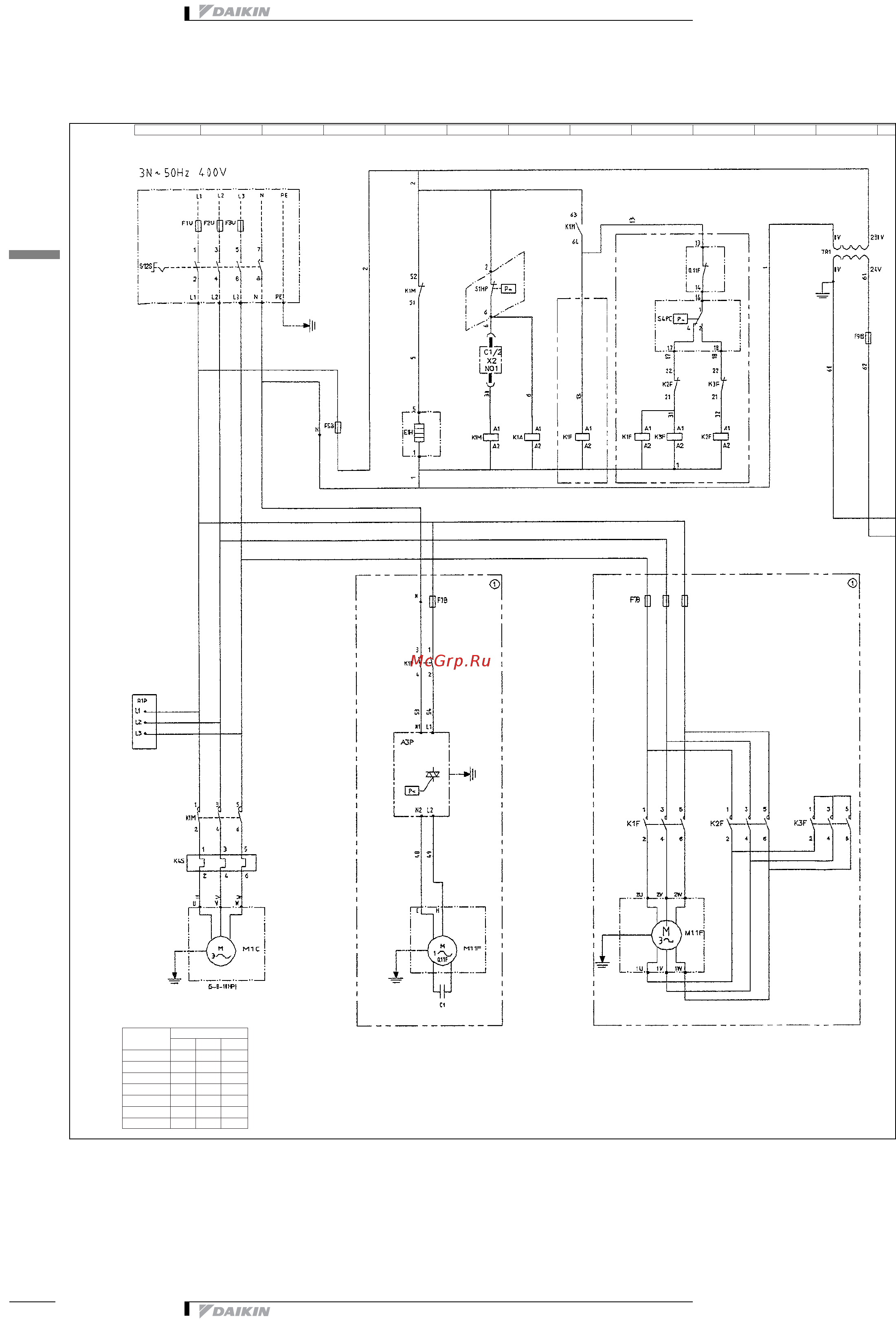 Daikin EUWAC8FZW [17/26] Wiring diagram
