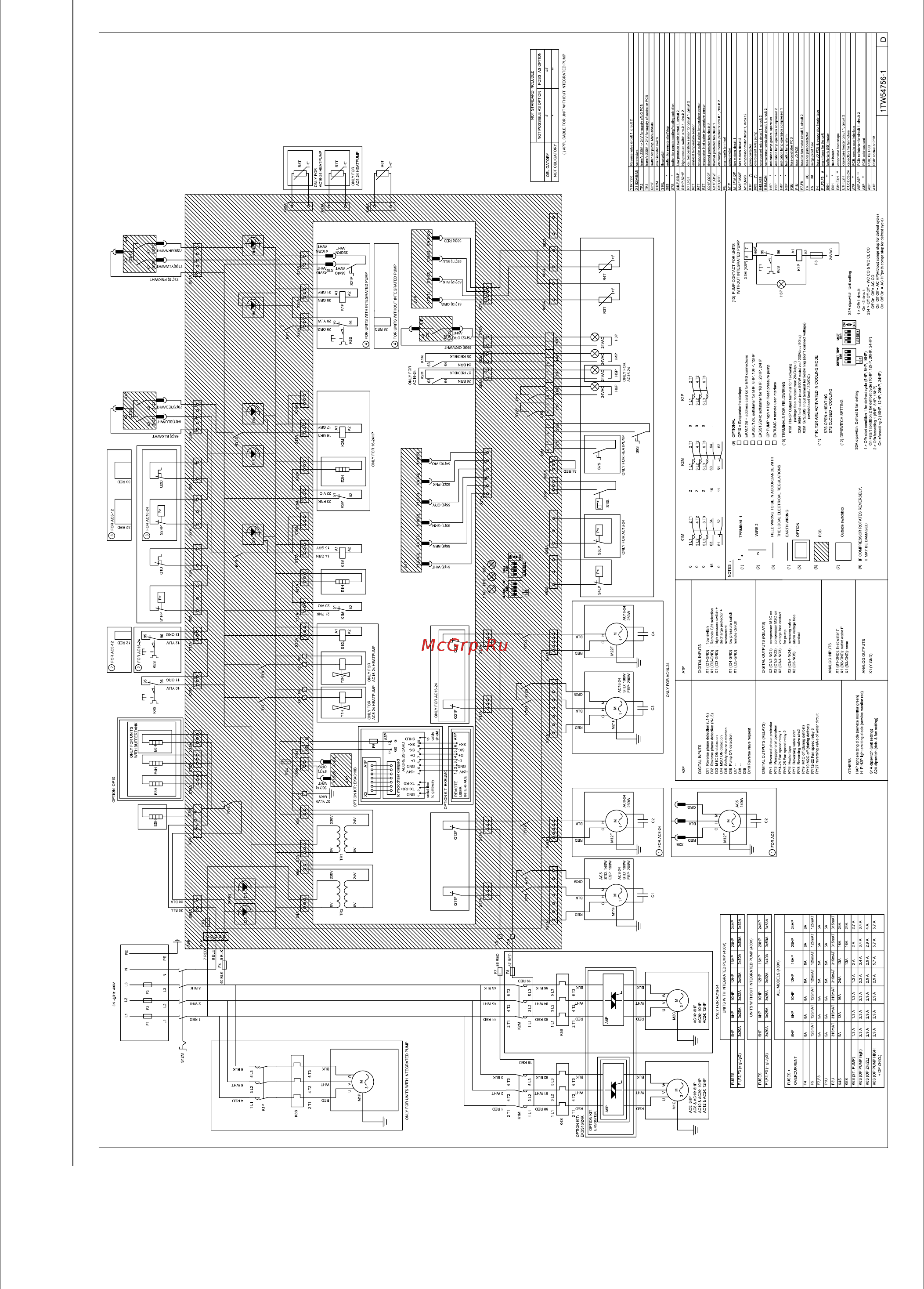 Daikin EUWAC5FZW [111/264] Wiring diagram euwa 5 24kzw1 and euwy 5 24kzw1