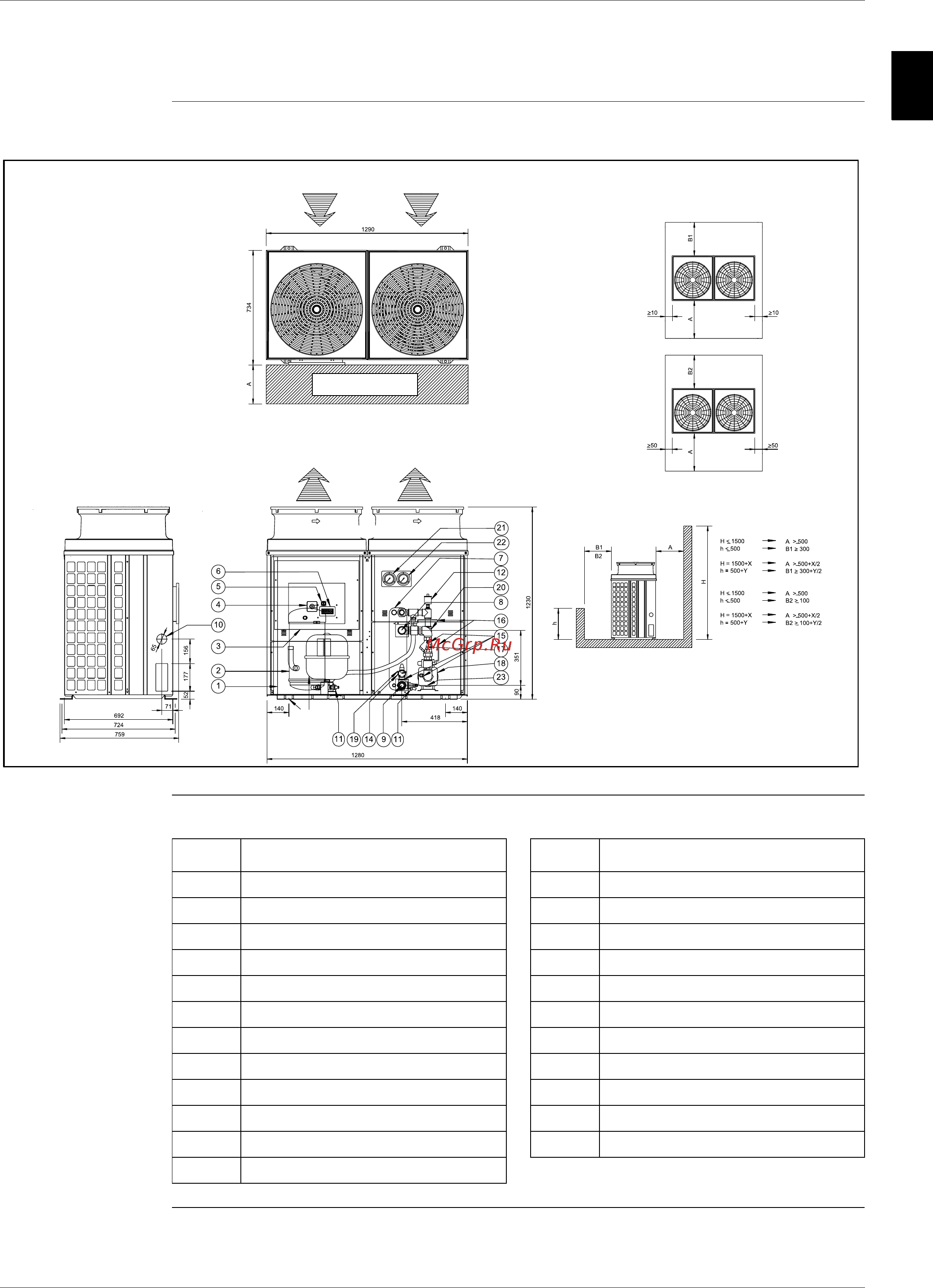 Daikin EUWAC5FZW [64/264] Outlook drawing euwap5 8kzw1