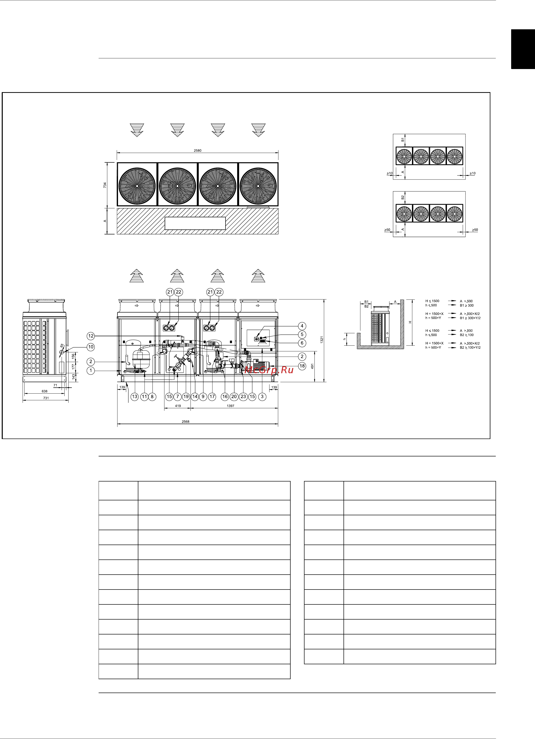 Daikin EUWAC5FZW [70/264] Outlook drawing euwap16kzw1