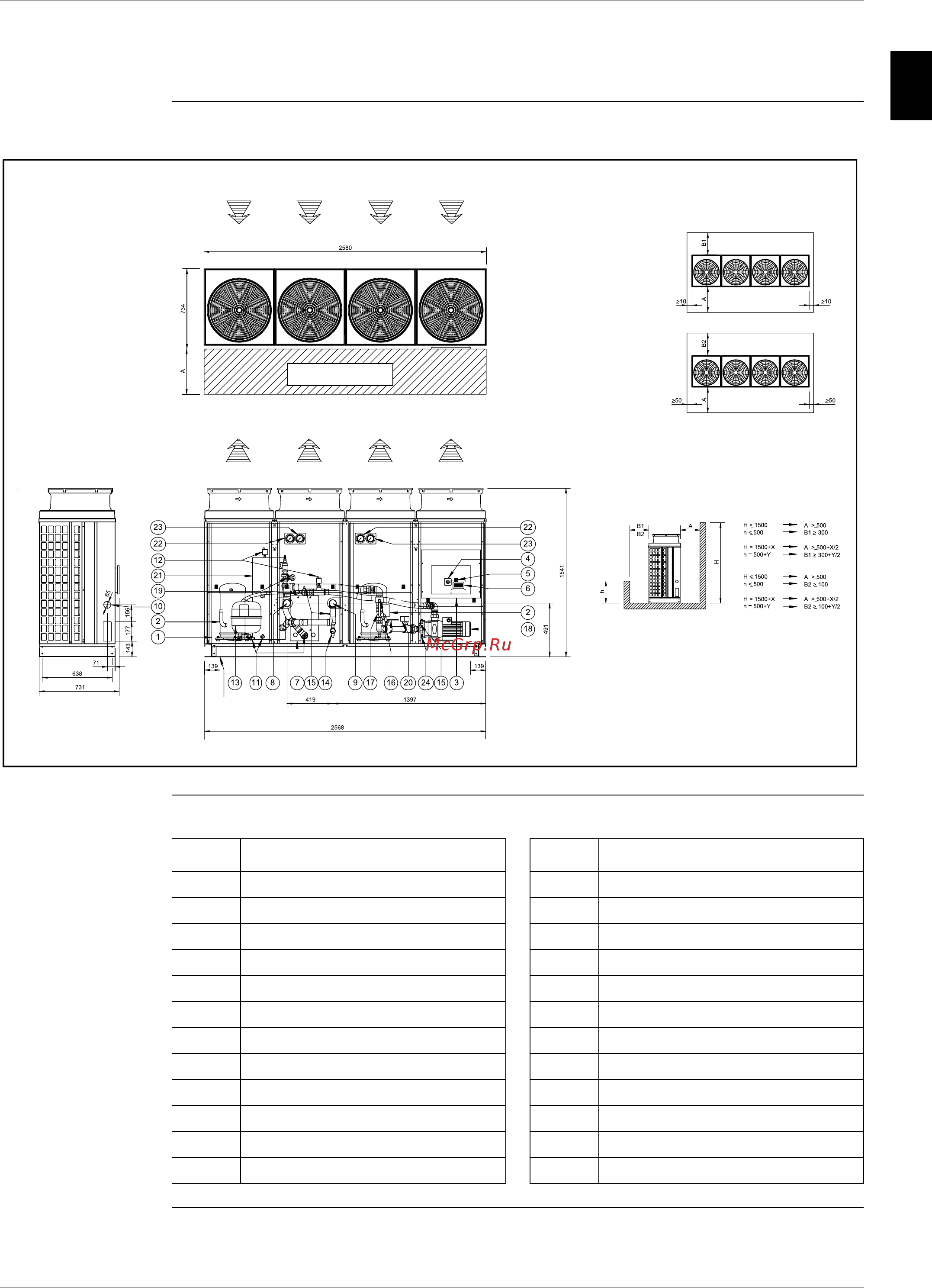 Daikin EUWAC5FZW [74/264] Outlook drawing euwab20 24kzw1