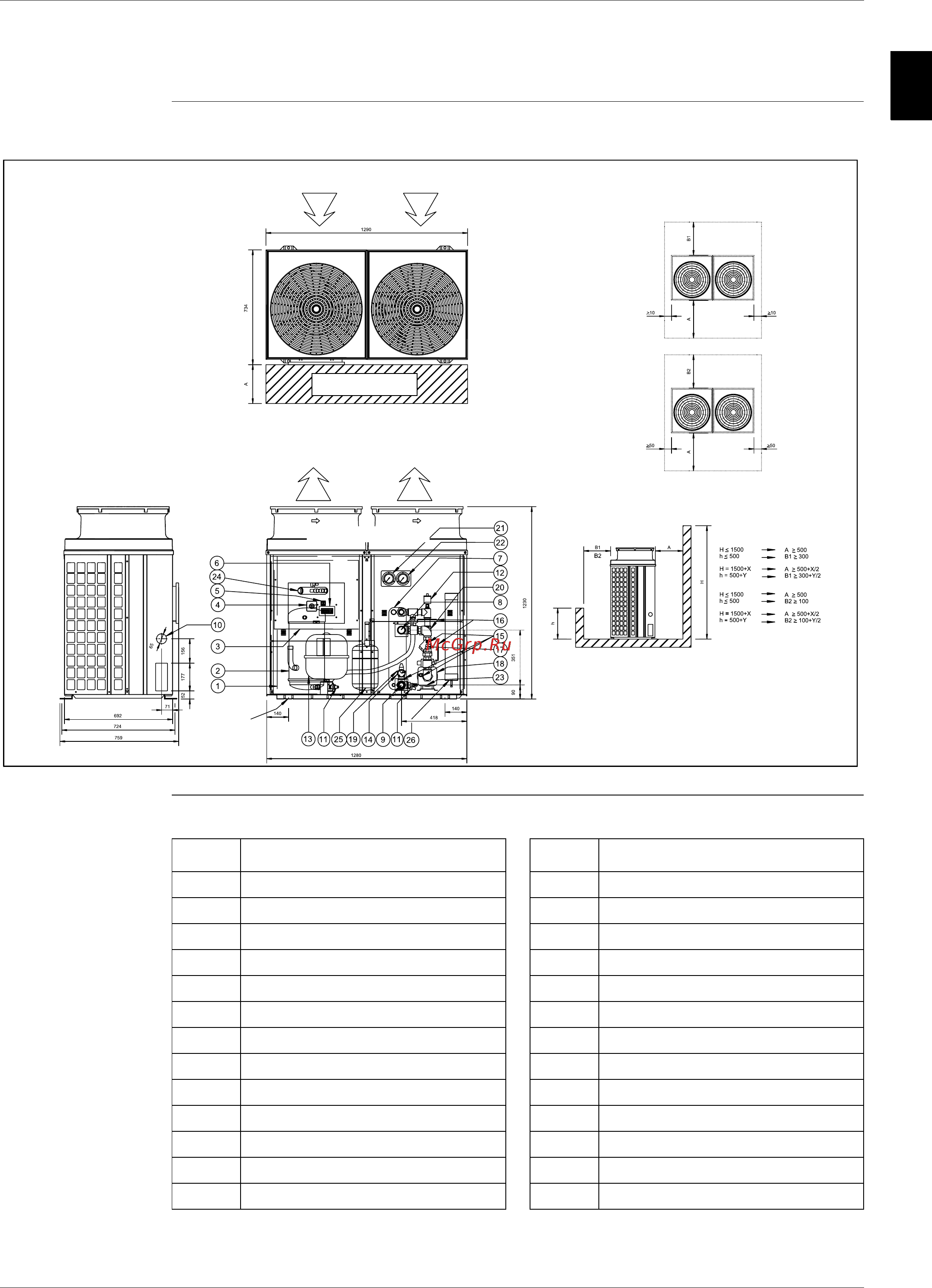 Daikin EUWAC5FZW [76/264] Outlook drawing euwyp5 8kzw1