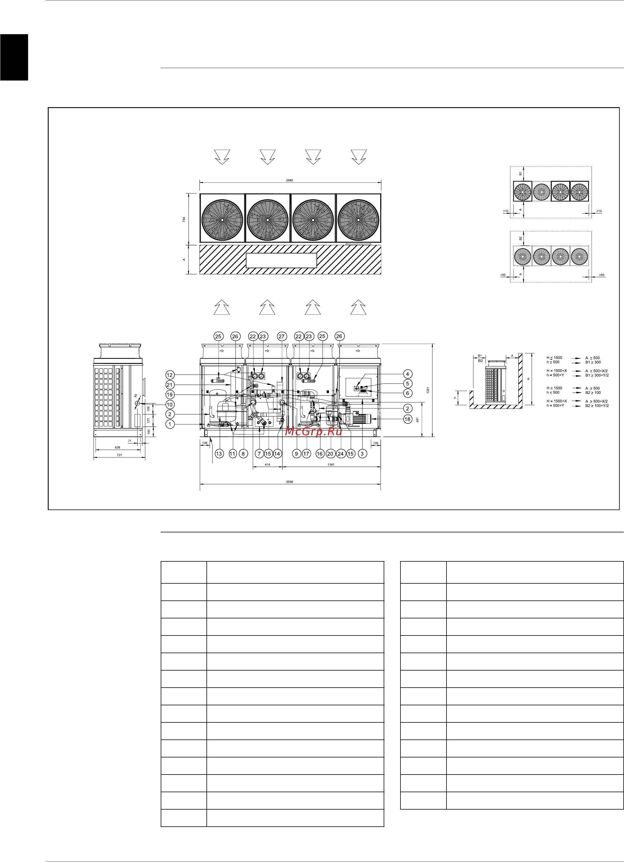 Daikin EUWAC5FZW [83/264] Outlook drawing euwyb16kzw1